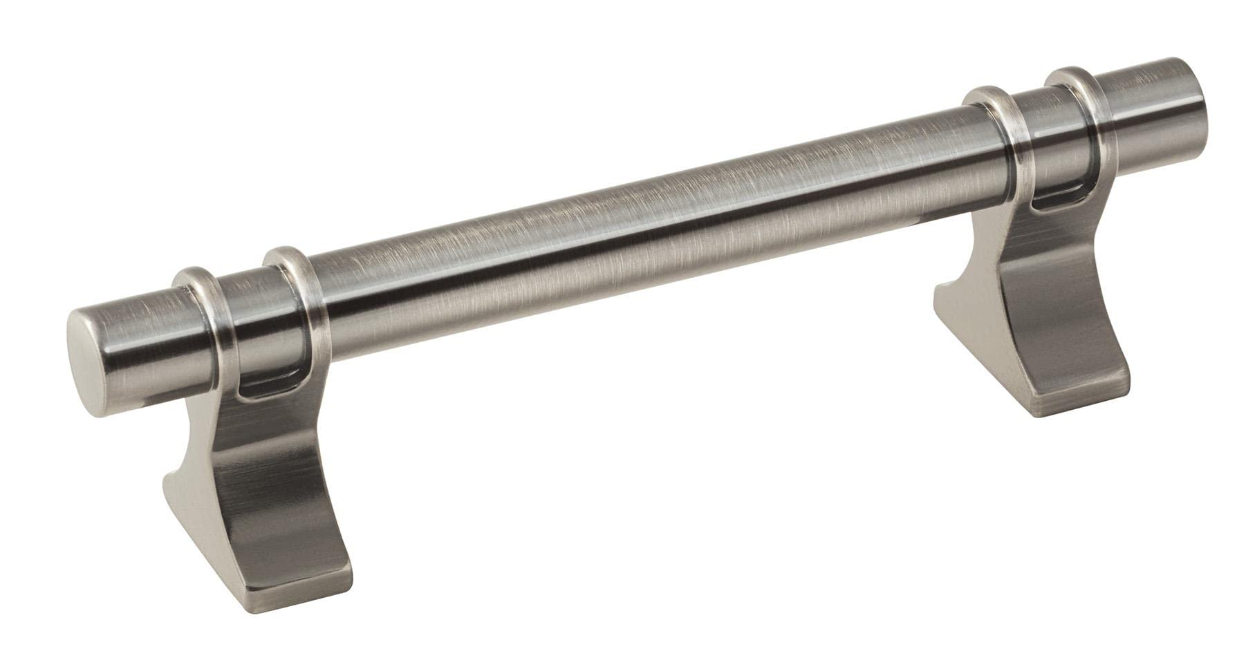 Amerock Davenport 3-3/4 inch (96mm) Center to Center Gunmetal Cabinet Pulls - 1 Pack Drawer Handles & Cabinet Hardware for Kitchen, Bathroom & Furniture Upgrade
