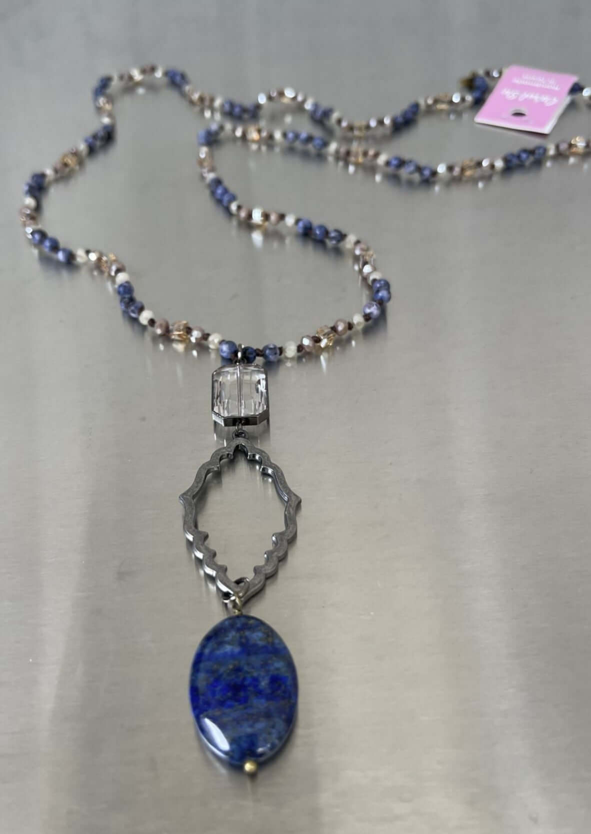 Oceans Apart Necklace - Handmade in USA - Perfect for Long Distance Couples & Best Friends