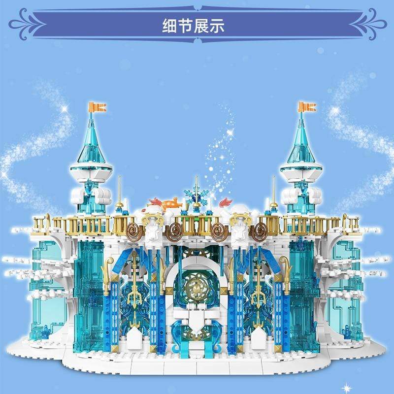 Mould King 11010 Ice Ballroom Building Blocks Set - 3D Castle Model Kit for Adults & Kids - Creative Gift for Christmas & Birthday - Perfect for Home Decoration & Collectible Display