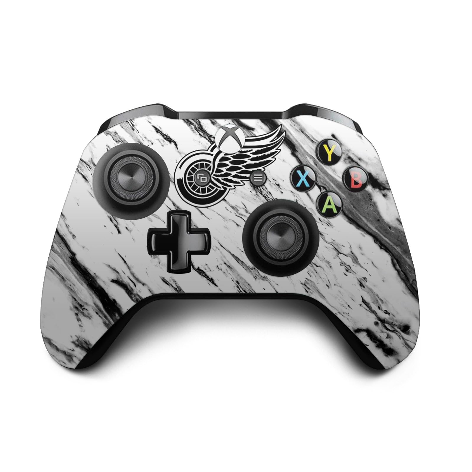 Official NHL Detroit Red Wings Marble Vinyl Sticker for Xbox One S/X Controller - Gaming Skin Decal - Perfect for Gamers & Sports Fans