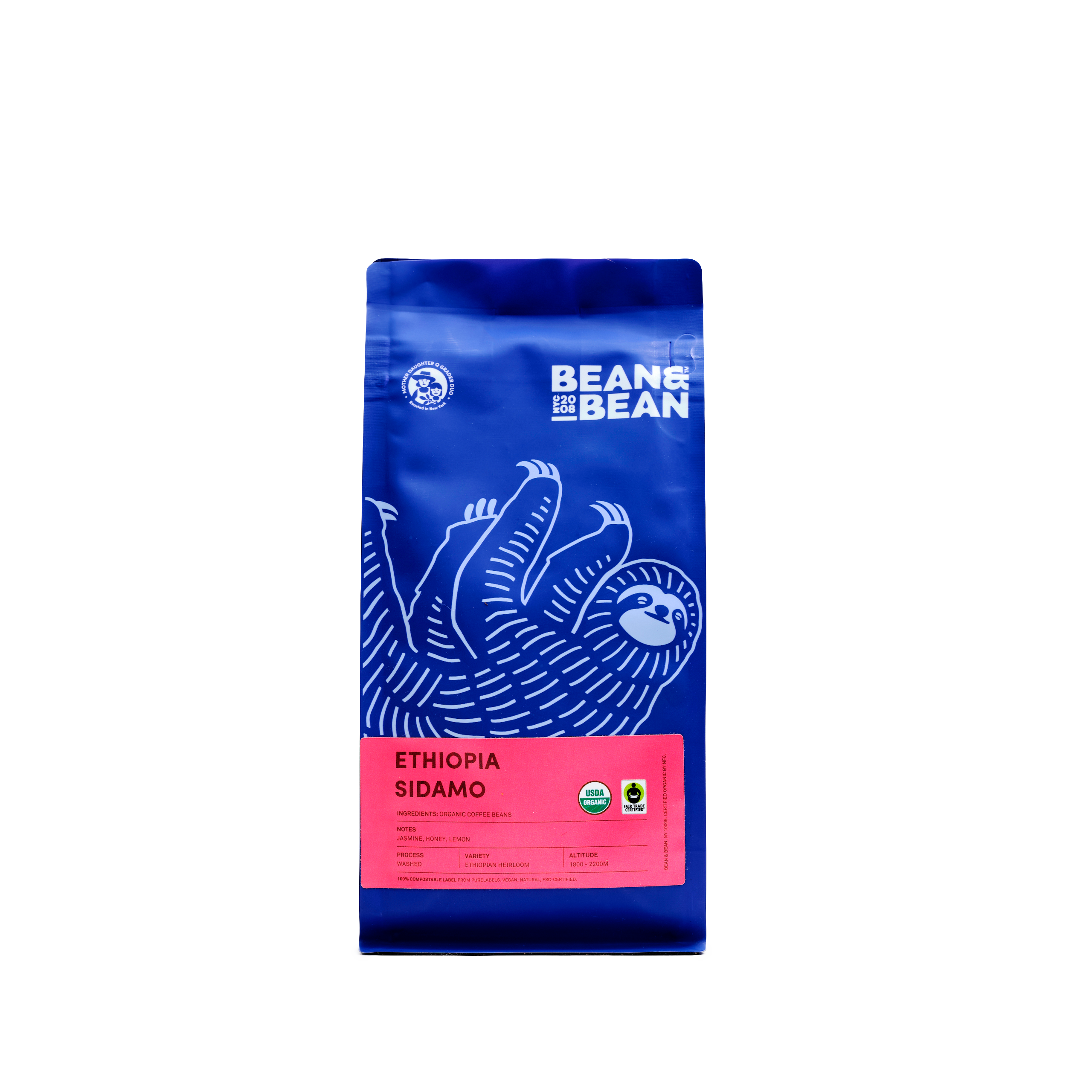 Premium Ethiopian Sidamo Coffee Beans - Single Origin, 100% Arabica, Medium Roast - Perfect for Home Brewing, Espresso & Gifting
