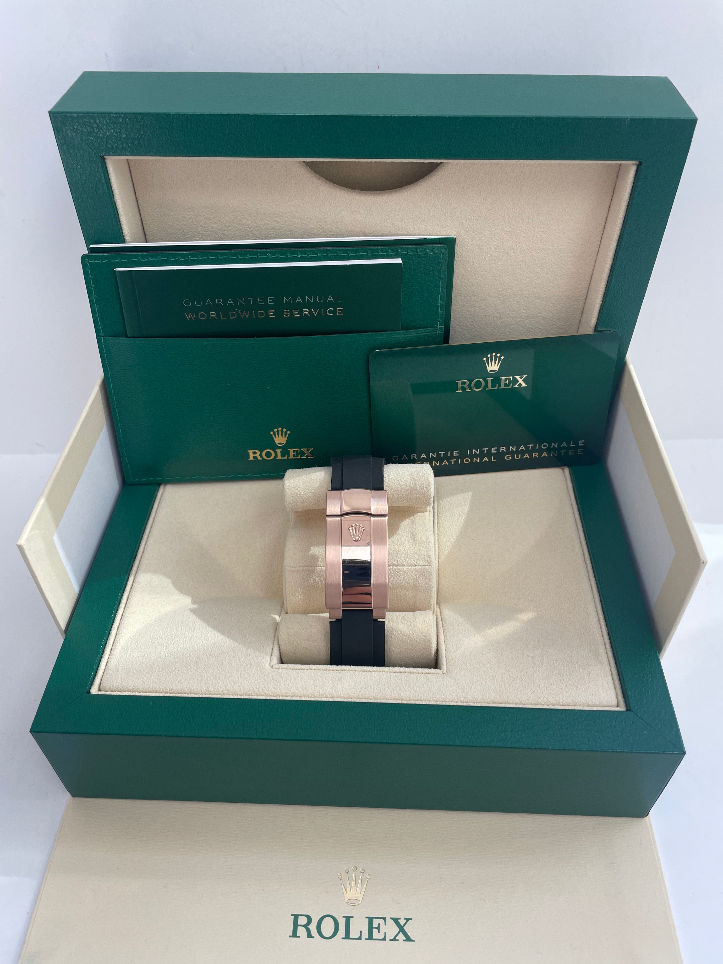 Rolex Sky-Dweller 42mm Rose Gold Watch with Chocolate Index Dial & Oysterflex Bracelet (Ref #326235) - Luxury Timepiece for Business Travelers & Watch Collectors