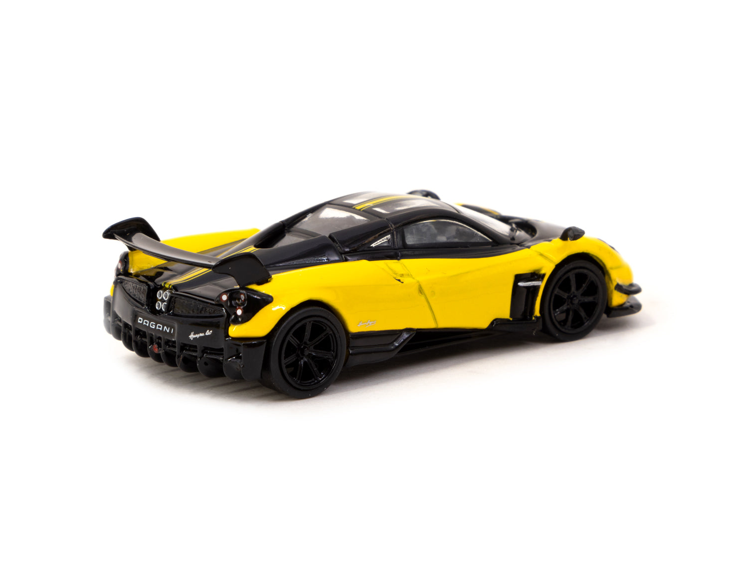 Tarmac Works 1/64 Pagani Huayra BC Giallo Limone Diecast Model Car - Premium Collectible for Display & Racing Scenes