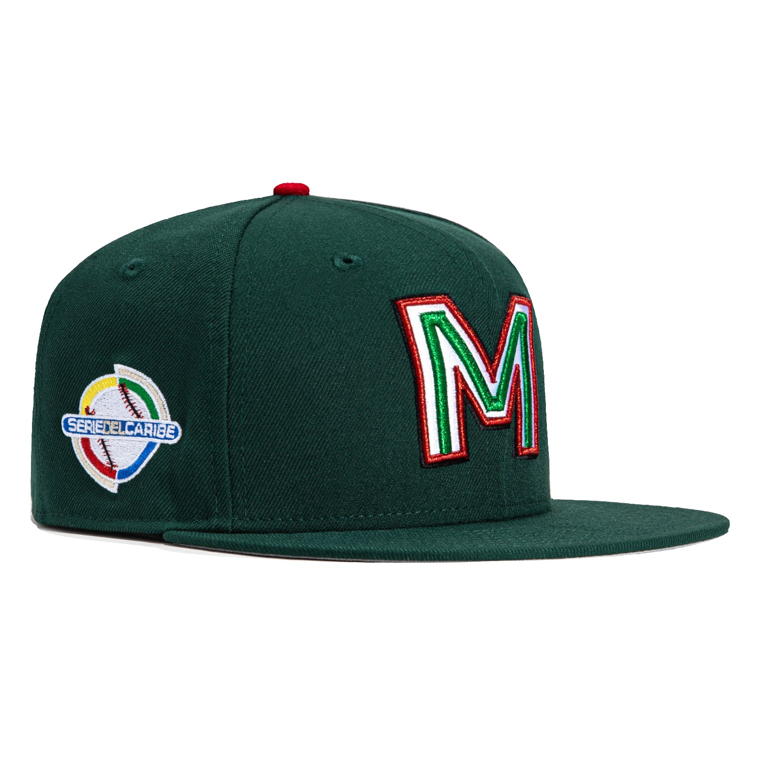 New Era 59Fifty Mexico 2024 Serie Del Caribe Baseball Cap - Green Official Patch Hat for Caribbean Series Fans & Collectors - Perfect for Baseball Games, Sports Events & Casual Wear