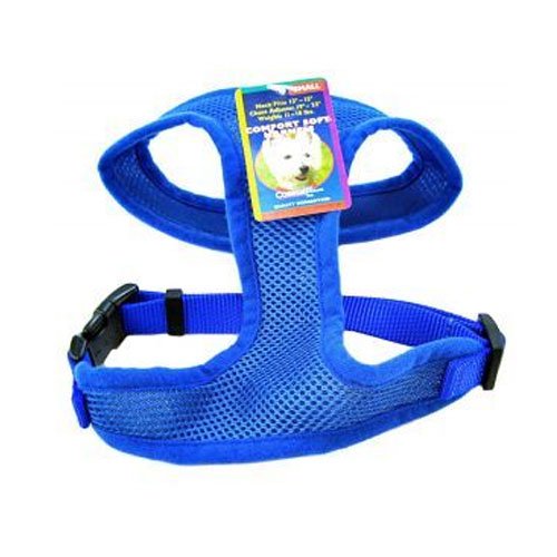 **Small Dog Harness - Blue Comfort Harness for Small Dogs, Adjustable & Breathable - Perfect for Walking, Training & Outdoor Adventures**