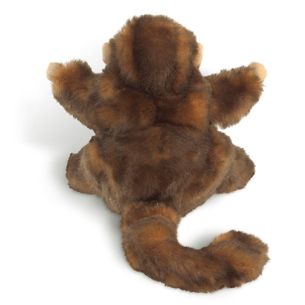 Folkmanis Monkey Hand Puppet - Realistic Plush Animal Puppet for Kids, Storytelling & Interactive Play - Perfect for Classroom, Theater & Imaginative Play
