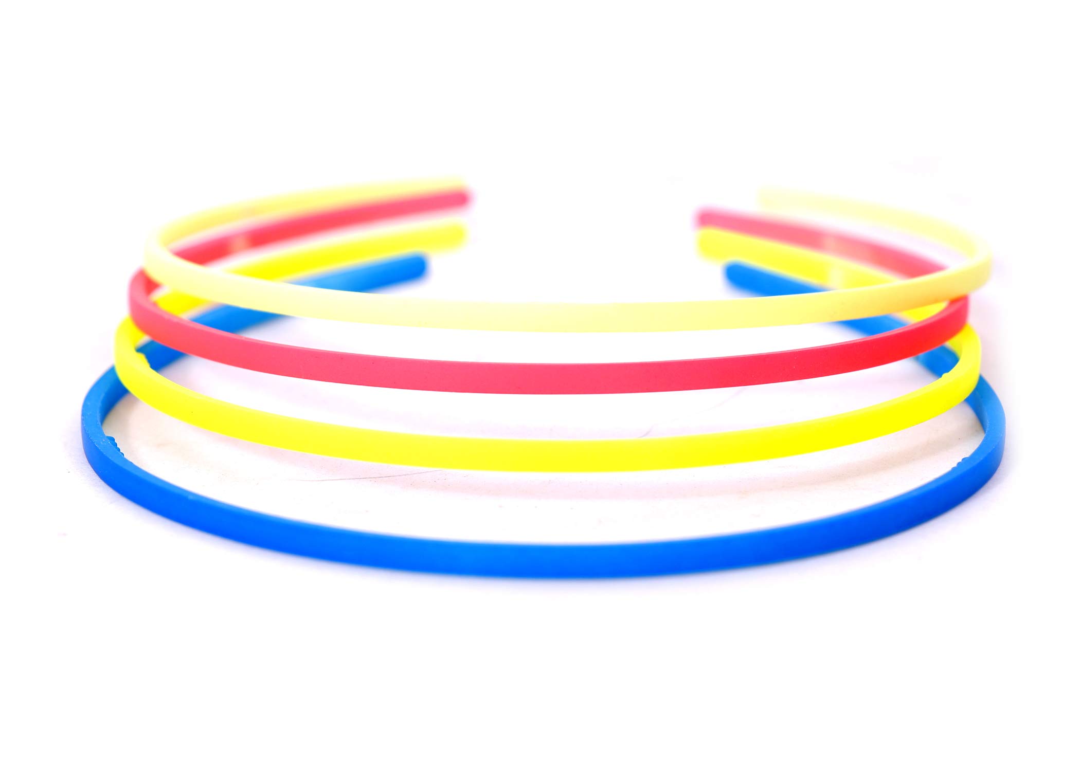 Navjai Fashion Plastic Elastic Hair Bands Set of 12 - Wavy Hair Comb, Multi-Color Headband, Teeth Comb Shine Hair Hoop for Women & Girls | Perfect for Styling, Workouts, and Everyday Use