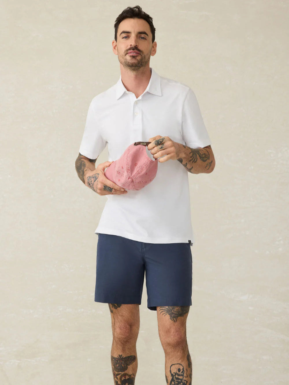 Faherty Men's 7 Inch All Day Short 2.0 - Lightweight Quick-Dry Casual Shorts in Blue Nights for Summer, Beach, and Outdoor Activities