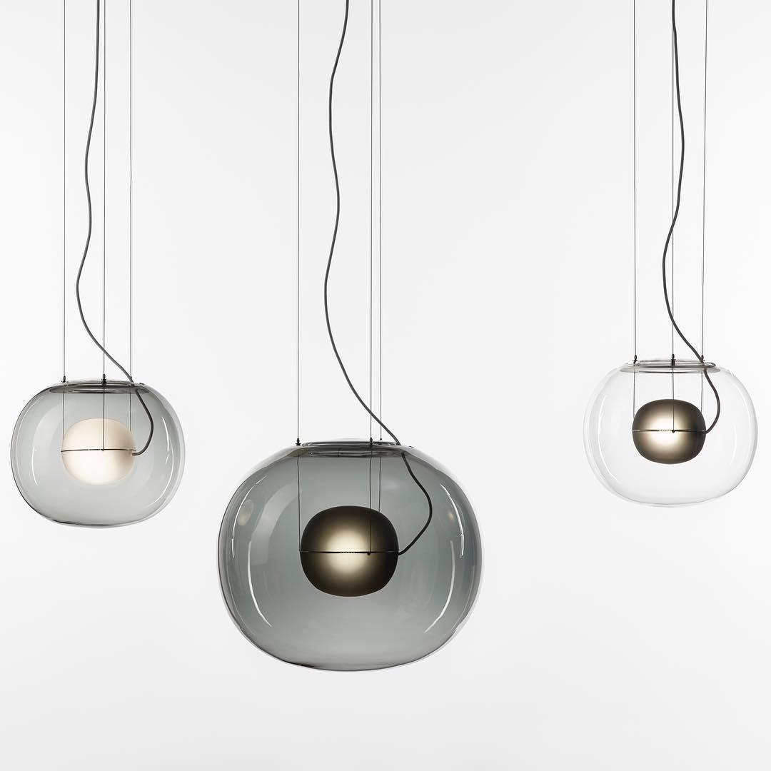 Levita Orb Pendant Light - Modern Glass Hanging Lamp for Kitchen Island, Dining Room & Bedroom Lighting - Dimmable LED Chandelier for Home Decor