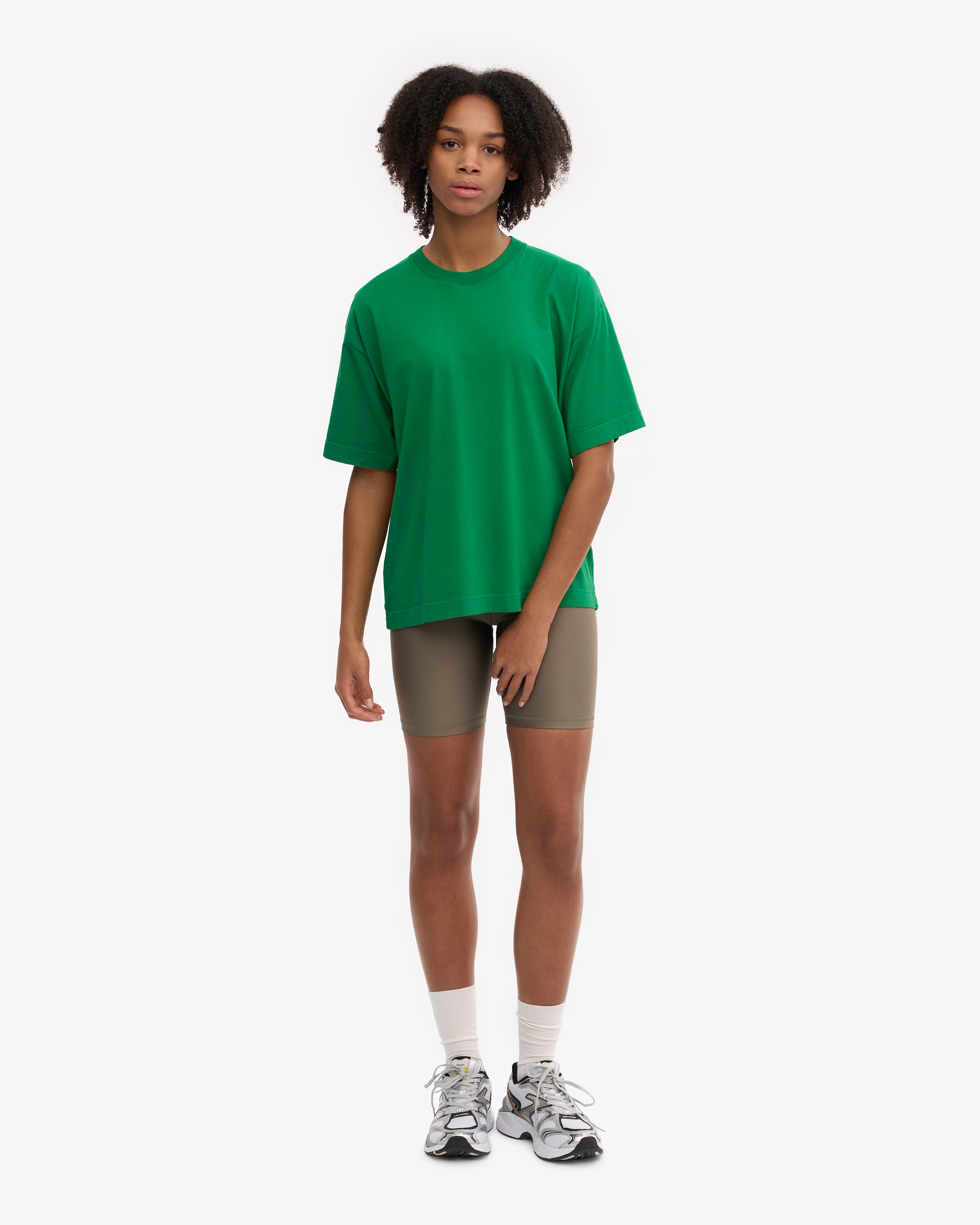 Oversized Organic Cotton T-Shirt for Women - Soft & Comfortable Kelly Green Tee - Perfect for Casual Wear, Loungewear & Everyday Outfits