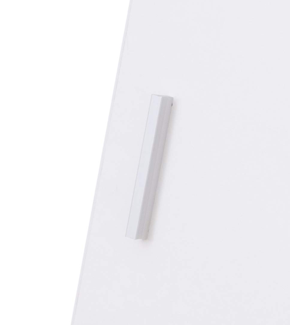 Modern White Wall Mounted Bathroom Cabinet with Mirror - Space Saving Storage for Towels & Toiletries | Perfect for Small Bathrooms, Powder Rooms & Vanity Areas