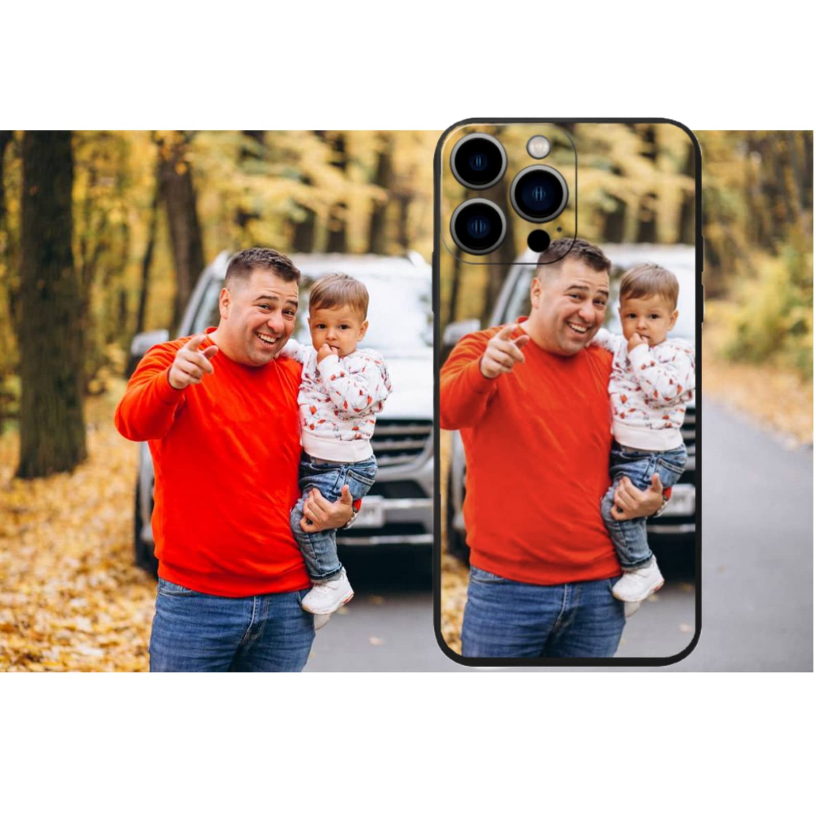 Custom Photo Phone Case for iPhone 14/13/12/11/Xs Series - Personalized Picture Cover for iPhone 14 Pro Max/13 Pro Max/12 Pro Max/11 Pro Max/Xs Max - Durable Protective Case with Your Favorite Image - Perfect for Gifts, Travel & Daily Use