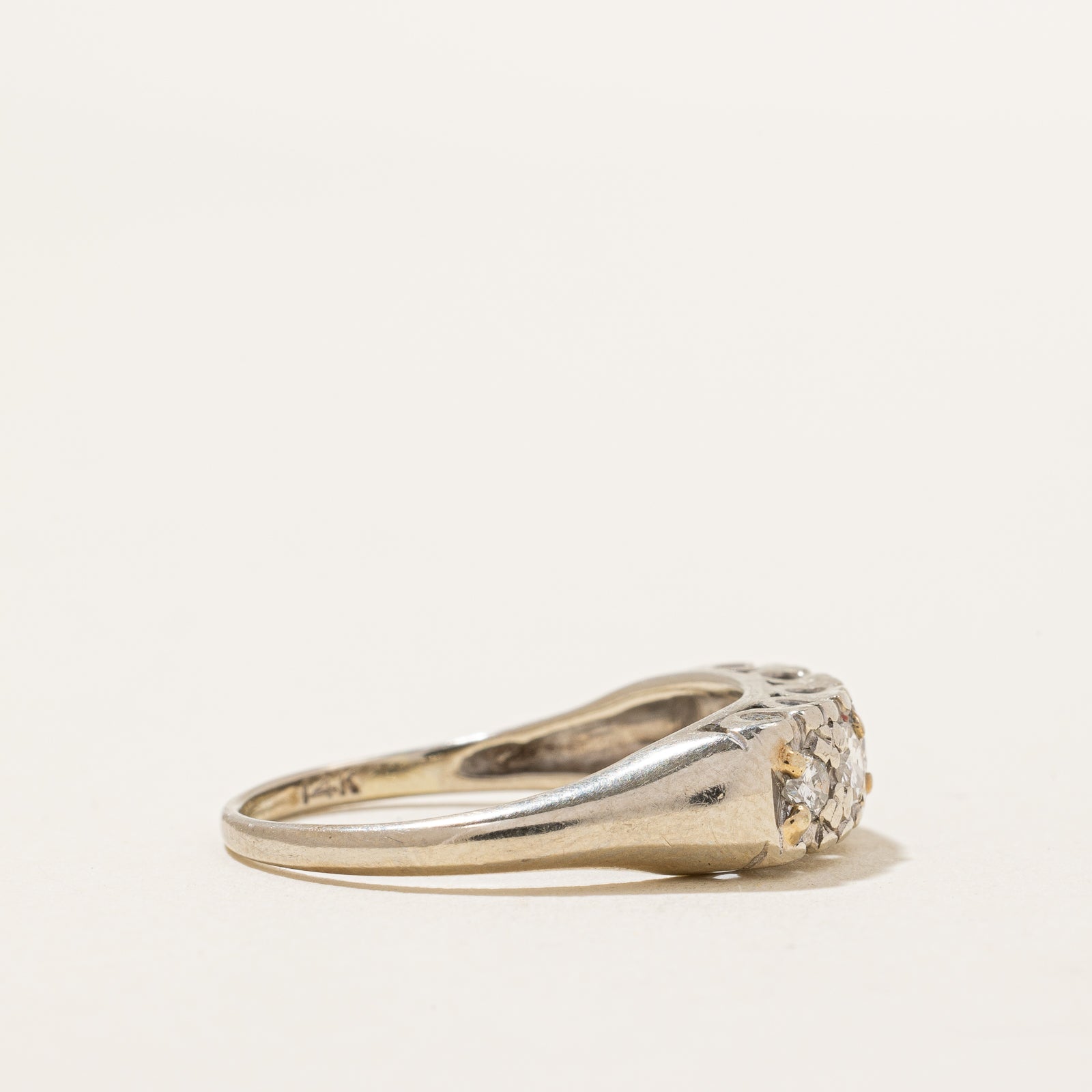 0.44ctw Five Stone Diamond Ring for Women - Size 7.75 - Elegant Wedding Band, Anniversary Gift, or Everyday Jewelry - Perfect for Proposals, Engagements & Special Occasions