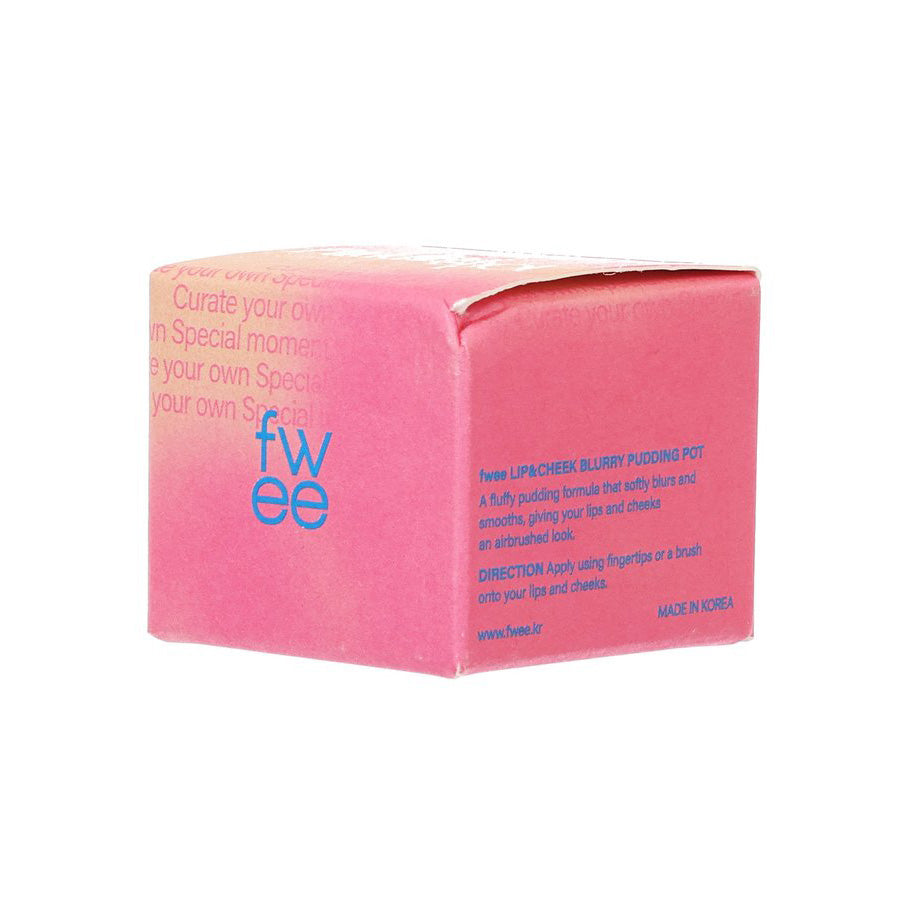FWEE Lip & Cheek Blur Pudding Pot - 5g Cream Blush for Natural Flush | Perfect for Everyday Makeup & On-The-Go Touch Ups