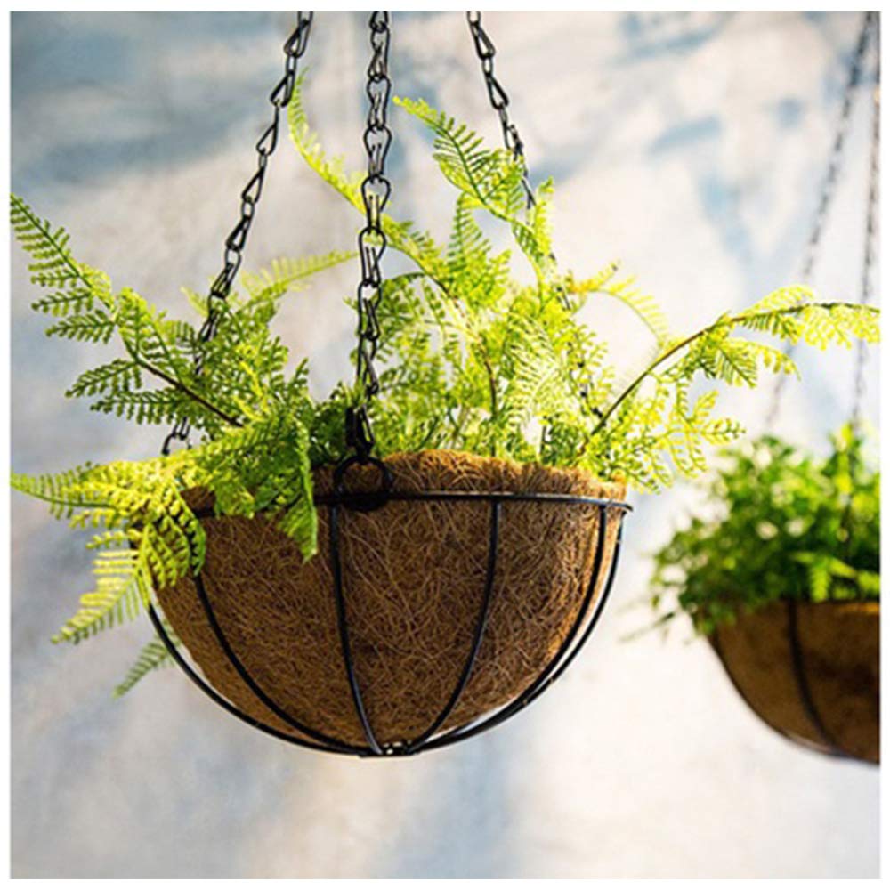 16 Inch Round Coco Liners for Planters - 4PCS Coir Fiber Replacement Liners for Wall Baskets | Natural, Eco-Friendly & Durable | Perfect for Hanging Baskets, Flower Pots & Indoor/Outdoor Gardening