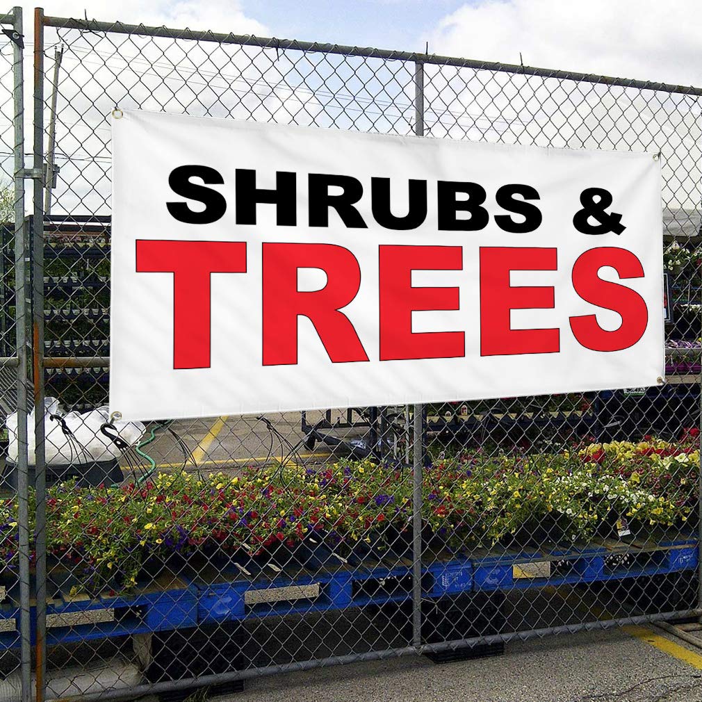 Durable Vinyl Banner for Outdoor Business & Yard Signs - Weatherproof, Multiple Sizes (60x144 Inches) with 10 Grommets - Ideal for Shrubs, Trees, Industrial & Commercial Use - Perfect for Events, Advertising & Property Marking