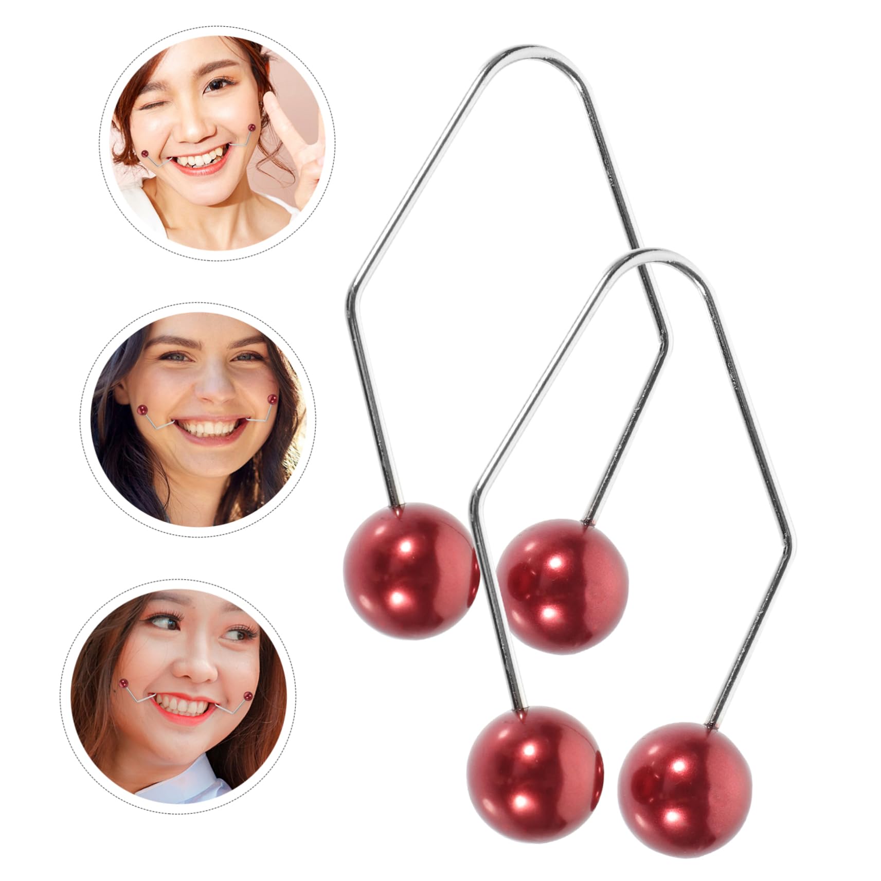 Metal Facial Exercise Tool Set - Dimple Maker & Trainer for Cheeks | Natural Dimple Shaper for Face Contouring | Perfect for Home Beauty Routine & Facial Yoga