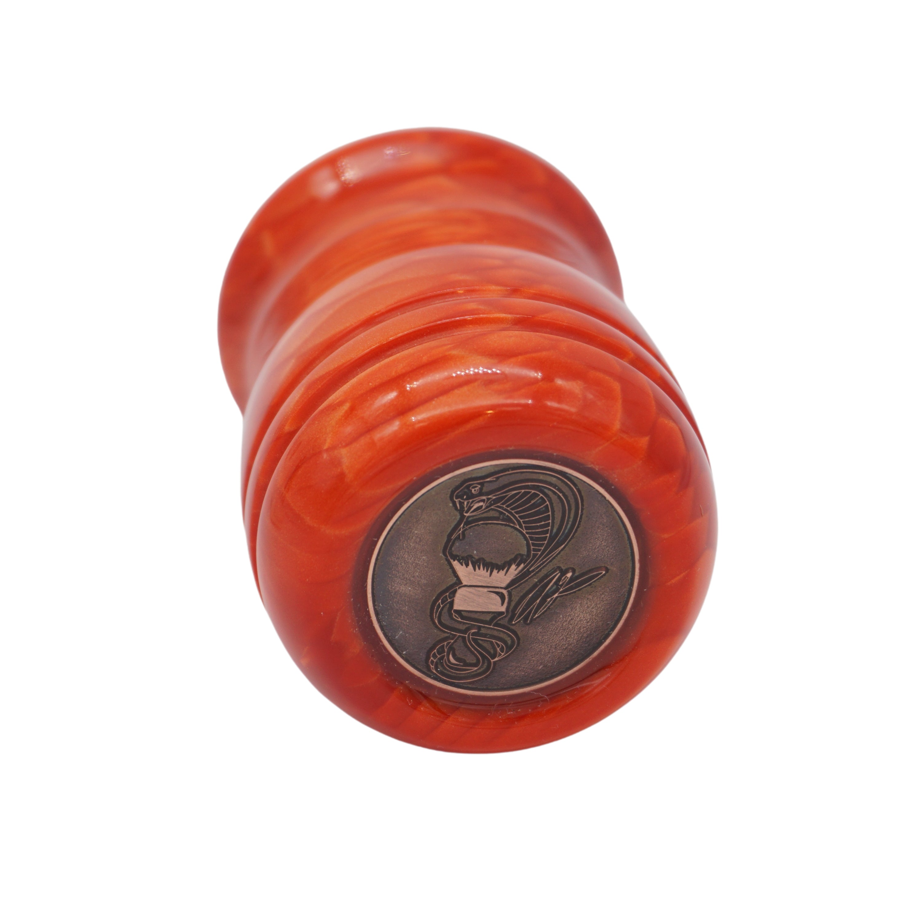 Premium Red Snakeskin Handcrafted Shaving Brush Handle - Fits 24mm & 26mm Knots - Perfect for Wet Shaving & Grooming Gifts for Men