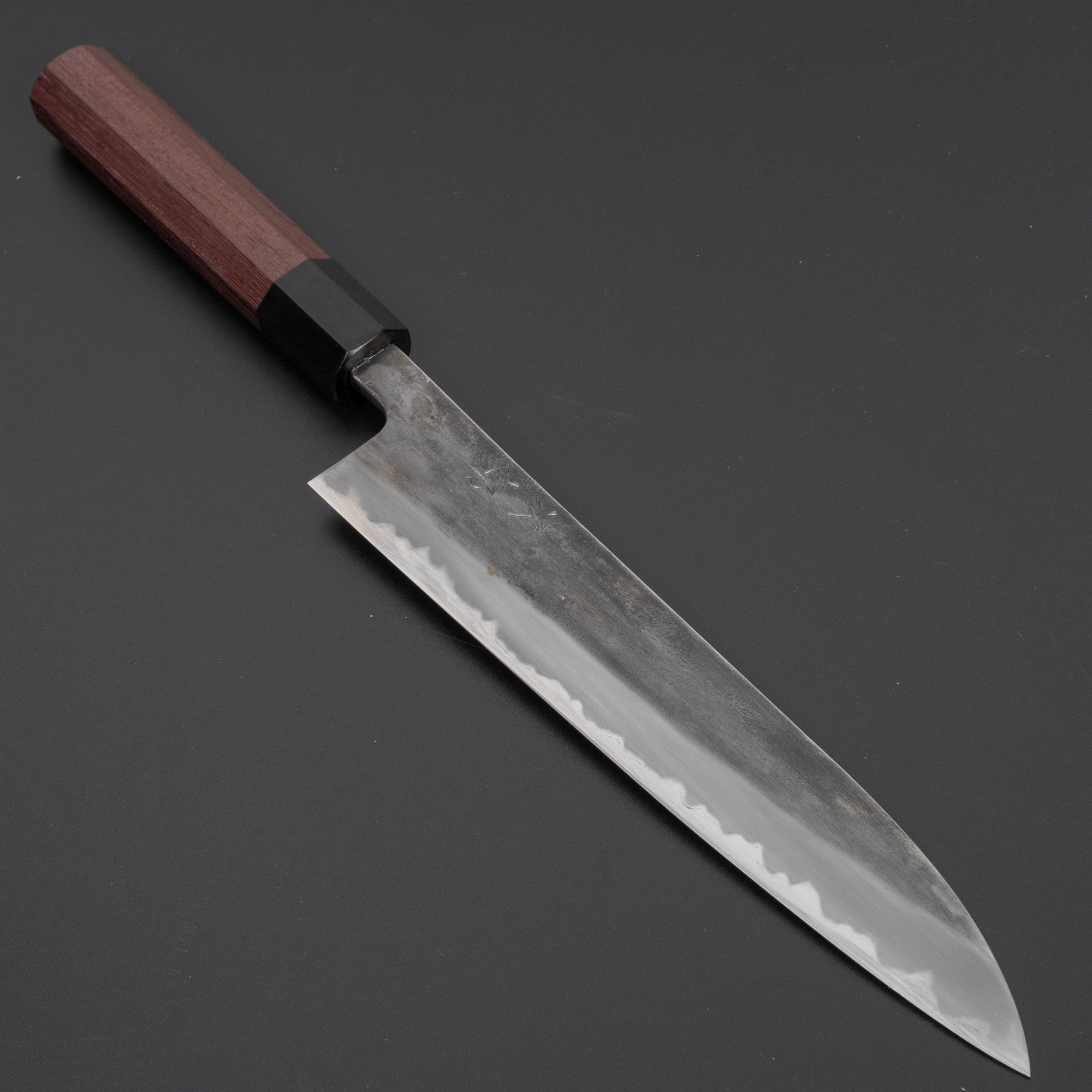 Premium Jiro Tsuchime Wa Sujihiki 210mm Japanese Slicing Knife with Taihei Tagayasan Handle - Perfect for Sushi, Sashimi & Meat Carving (#123)