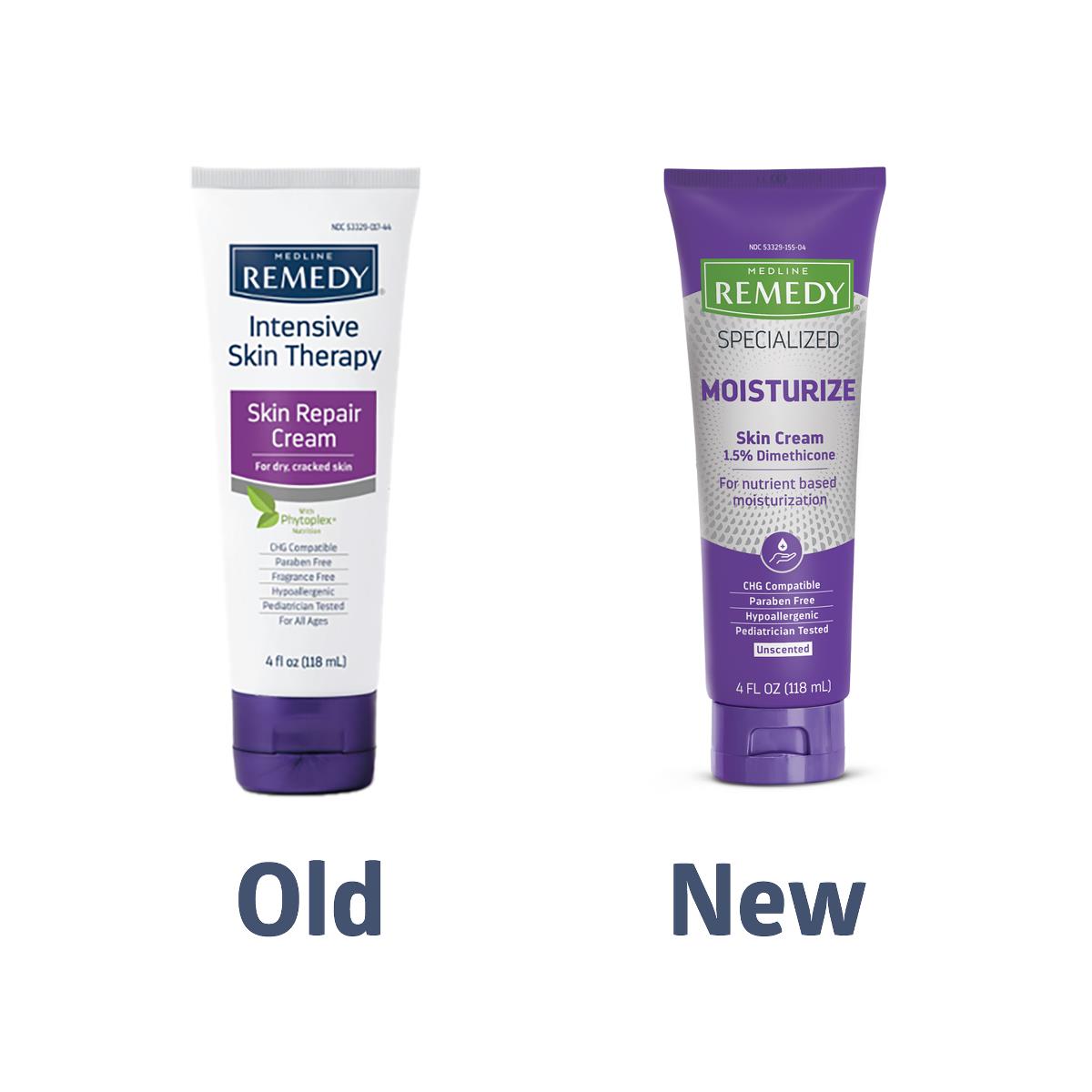 Medline Remedy Specialized Skin Cream for Dry & Sensitive Skin – Fragrance-Free, Hypoallergenic – 2oz, 4oz, 8oz Sizes – Ideal for Eczema, Psoriasis & Post-Surgery Care