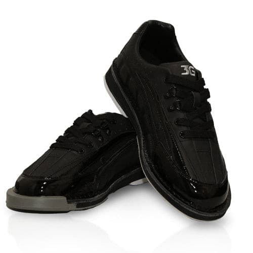 **Men's 3G Tour Black Right Hand Bowling Shoes - Comfortable & Durable for Professional & Casual Bowling**