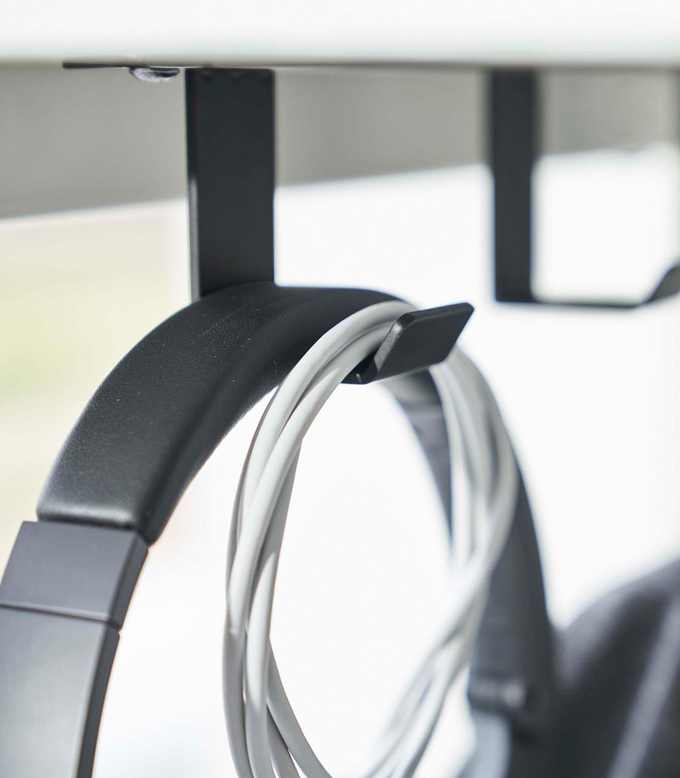 Under Desk Organizer Hanger - Heavy Duty Steel Storage for Office & Home - Perfect for Files, Headphones, Cables & More