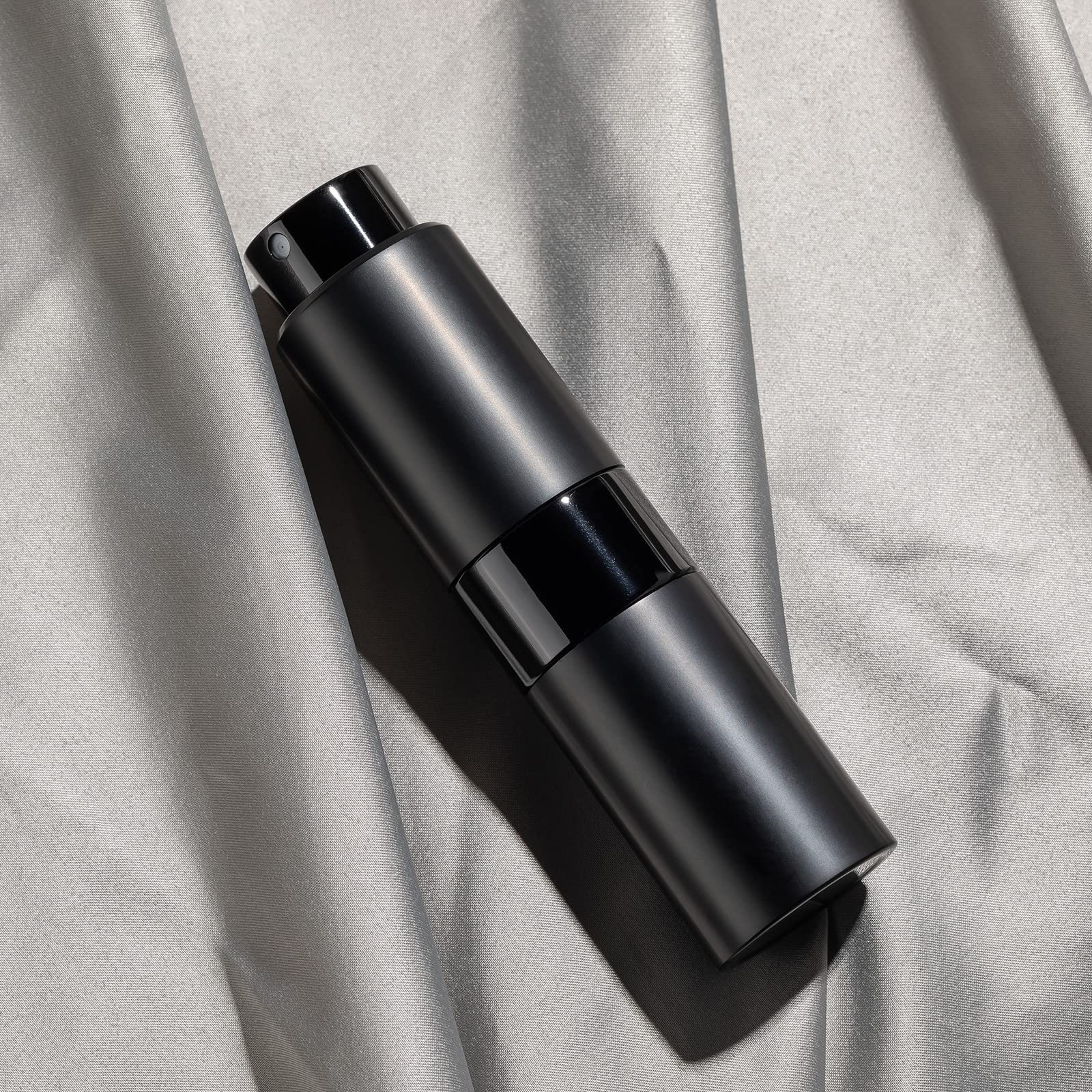 Refillable Travel Perfume Atomizer Bottle - 20ML Large Size Cologne Spray Mini for Men & Women - Portable Empty Fragrance Sprayer for On-the-Go Use (Black) | Perfect for Gym, Travel & Daily Touch-Ups