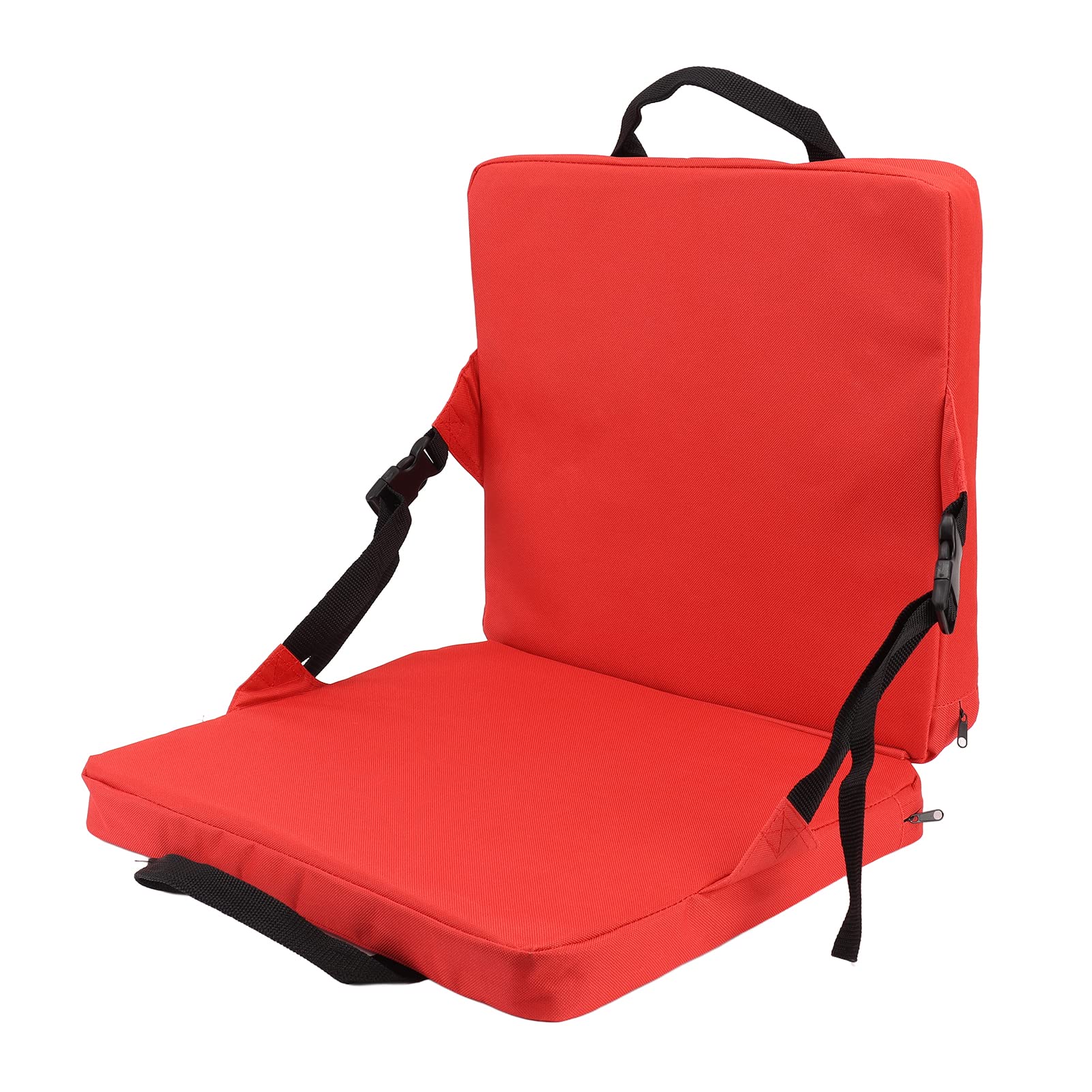 Foldable Stadium Seat Cushion with Back Support - Portable Bleacher Seating for Sporting Events, Outdoor Concerts & Picnics - Comfortable Folding Chair Cushion for Baseball, Football Games & Camping