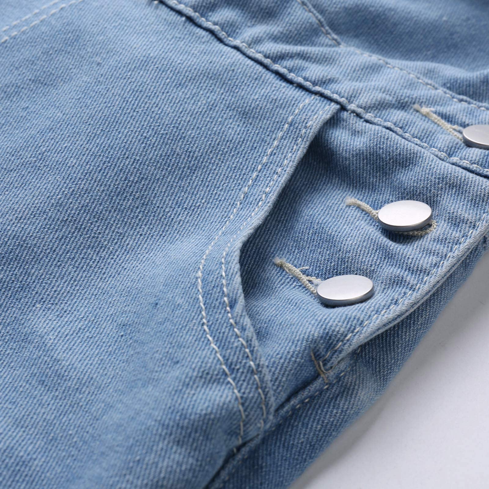 Men's Blue Denim Overalls - Stylish Work & Casual Dungarees with Multiple Pockets | Fashionable Suspenders Jumpsuit & Ripped Jeans Pants for Workwear, Street Style & Outdoor Activities