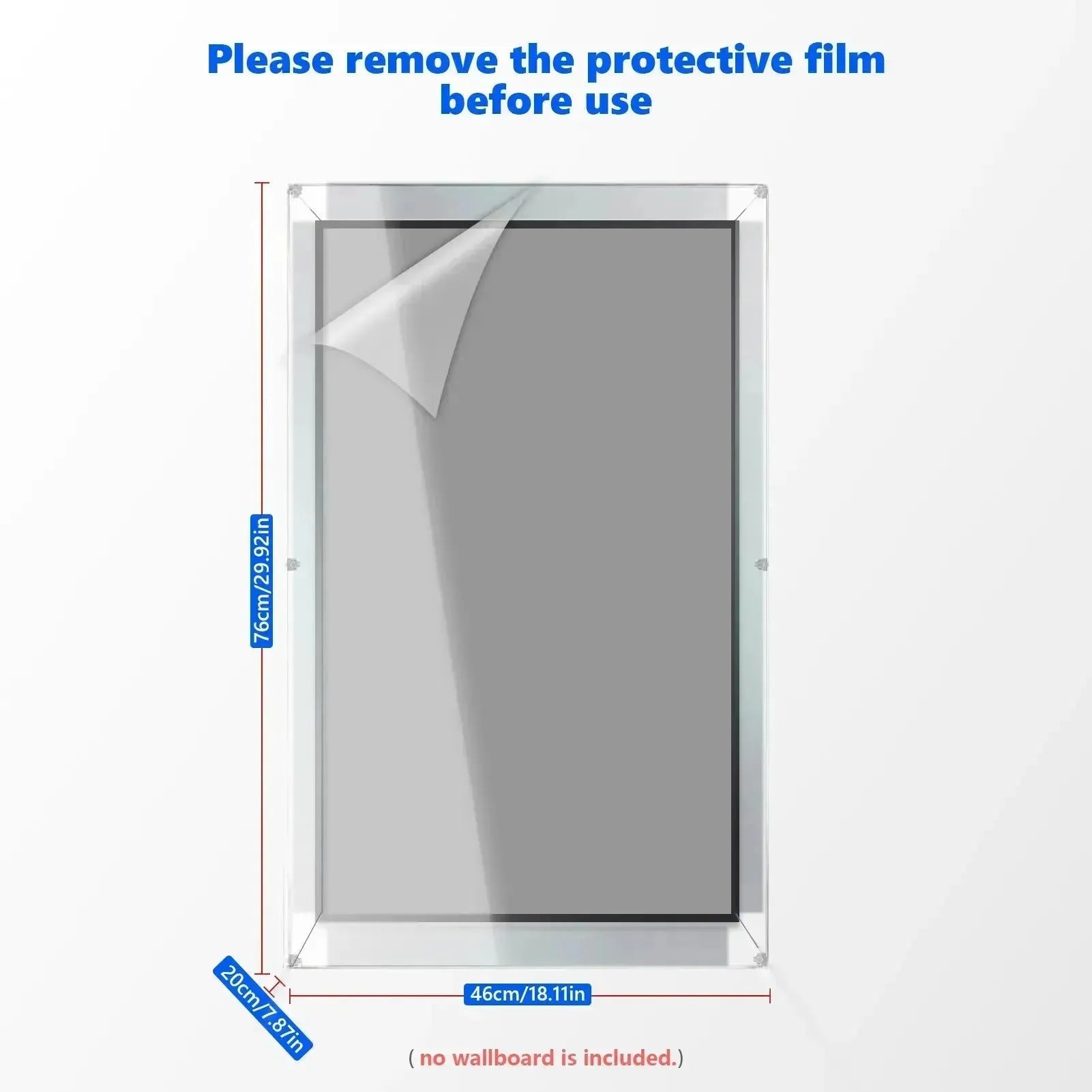 ICUANUTY Display Frame Cover - Protective Wallboard Cover for Digital Signage & Retail Displays | Perfect for Storefronts, Exhibitions & Office Presentations