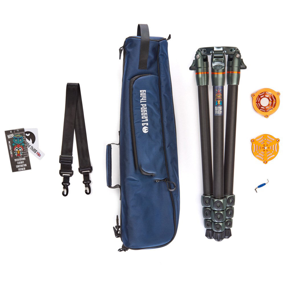 Legends Nicky Carbon Fiber Tripod - Lightweight & Durable Professional Camera Tripod for Travel, Photography, and Videography | Perfect for Outdoor Adventures, Vlogging, and Studio Shoots