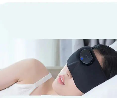 Smart Sleep Mask with Bluetooth & Wireless Charging - Comfortable & Adjustable for Travel, Meditation & Relaxation - Perfect for Night Sleep, Naps & Jet Lag Relief