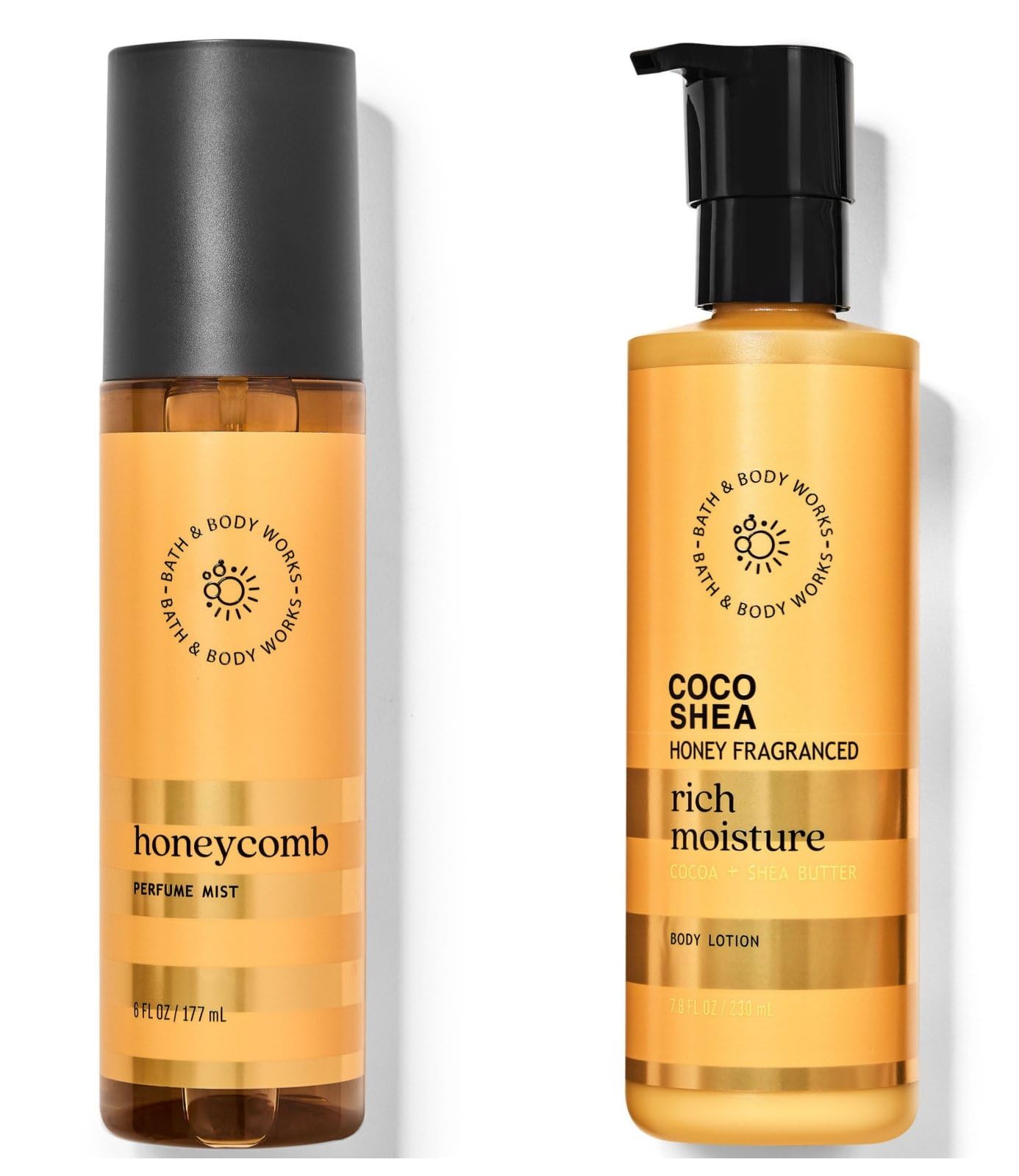 Coco Shea Honey Honeycomb Body Lotion & Perfume Mist 2-Piece Gift Set - Moisturizing & Fragrant Skincare Duo for Dry Skin | Perfect for Spa Day, Self-Care Routine & Romantic Gifts