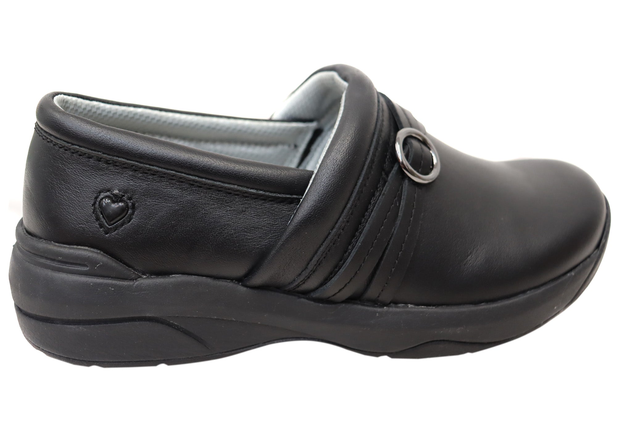 Nurse Mates Ceri Women's Comfortable Wide Fit Leather Slip-On Nursing Shoes for Healthcare Workers & Long Shifts