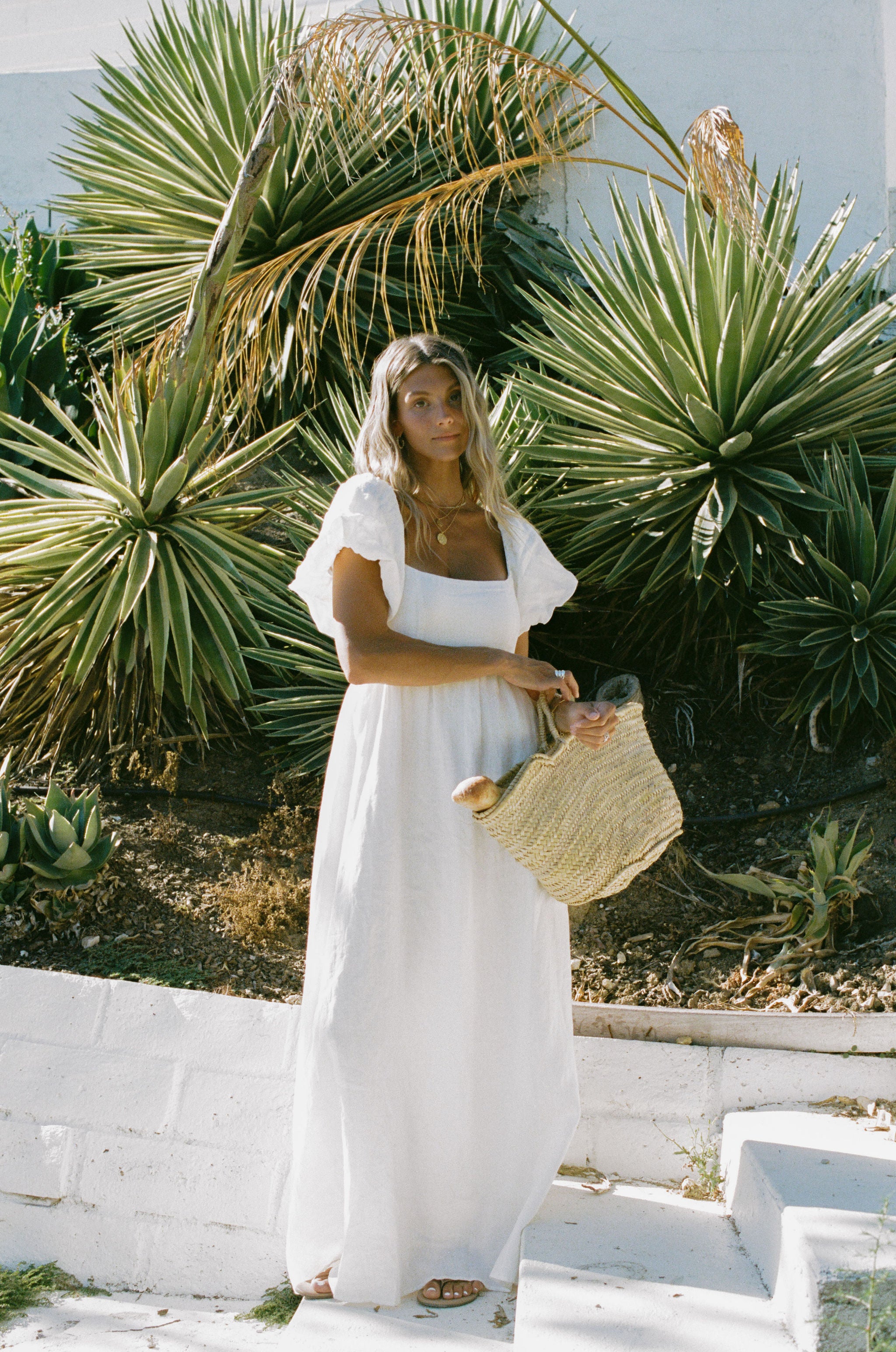 French Riviera Linen Dress for Women - Breathable Summer Beach Dress, Casual Boho Maxi Dress with Pockets | Perfect for Beach Vacations, Resort Wear & Summer Outings