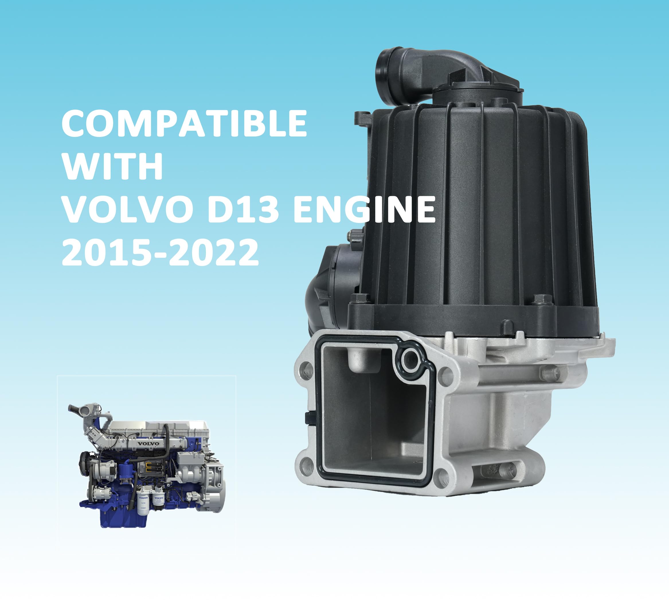 Volvo D13 Crankcase Ventilation Oil Separator - Compatible with 22877306, 21373547, 20532891 - Engine Protection & Emission Control for Trucks & Heavy-Duty Vehicles