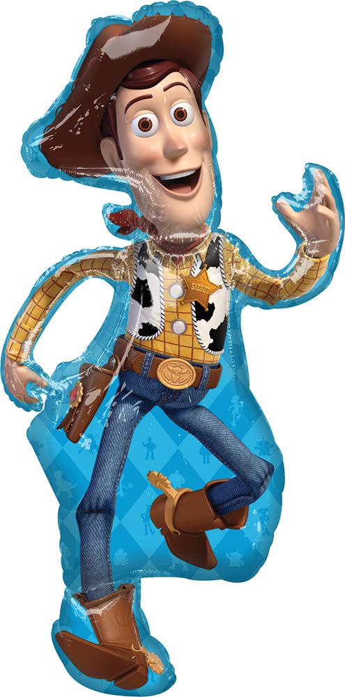 LOONBALLOON 44 Inch Woody Balloon 7-Piece Value Set with 6 Latex Balloons - Toy Story Party Decorations for Kids Birthday, Themed Parties & Disney Movie Celebrations