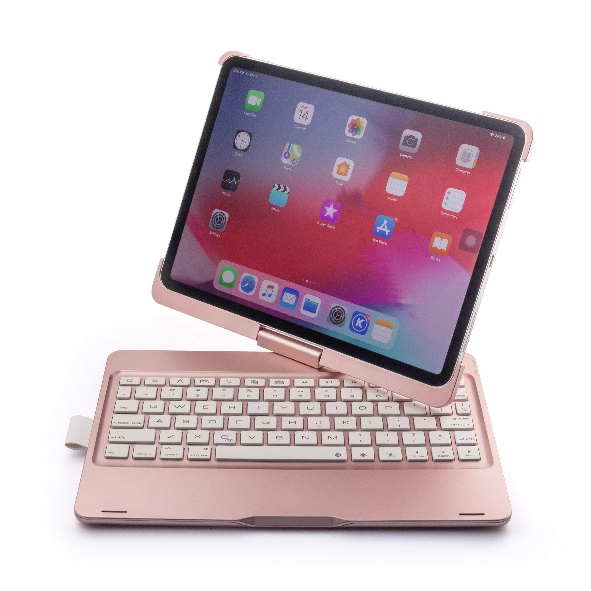 TechCode iPad 11 Keyboard Case 2021 - 360° Rotatable Backlit Bluetooth Keyboard with Protective Cover for iPad Pro 11 (2021/2020/2018) & iPad Air 4th/5th Gen 10.9