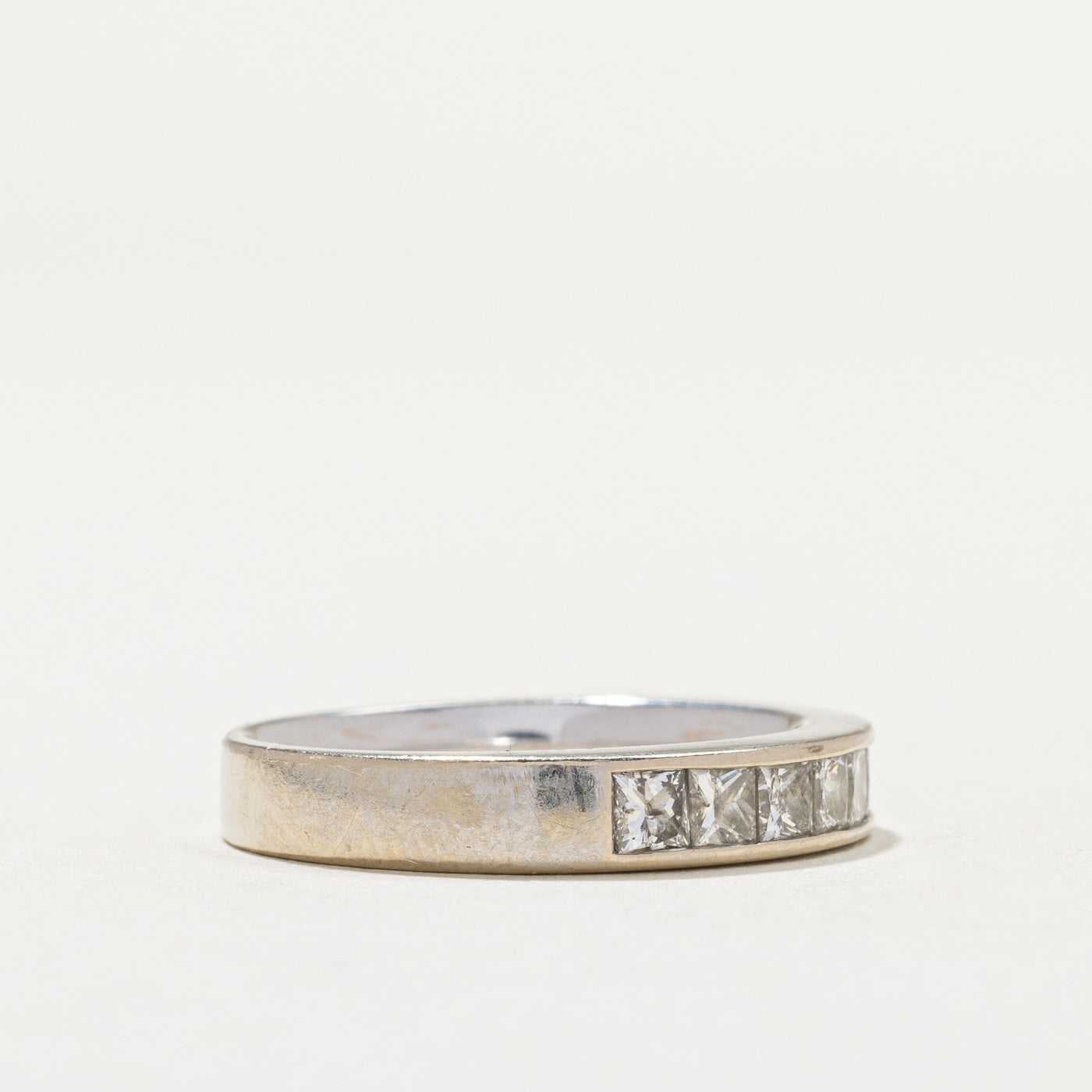 1.10ctw Princess Cut Diamond Eternity Ring | Size 6.25 | Wedding, Engagement, Anniversary Gift for Her | Perfect for Proposals & Special Occasions