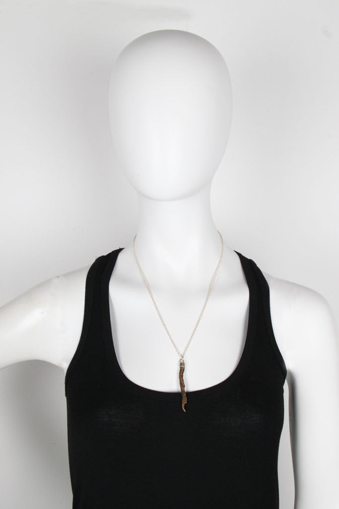 Pukeho Claw Large Bronze Necklace for Women - Viking Jewelry, Boho Statement Necklace for Costume Parties & Everyday Wear