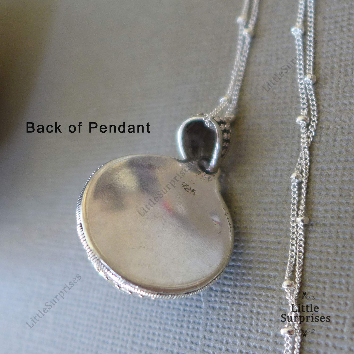 Elegant Purple Grey Mabe Pearl Bali Sterling Silver Pendant Necklace - 20 Inch Chain for Women | Perfect for Weddings, Parties & Special Occasions