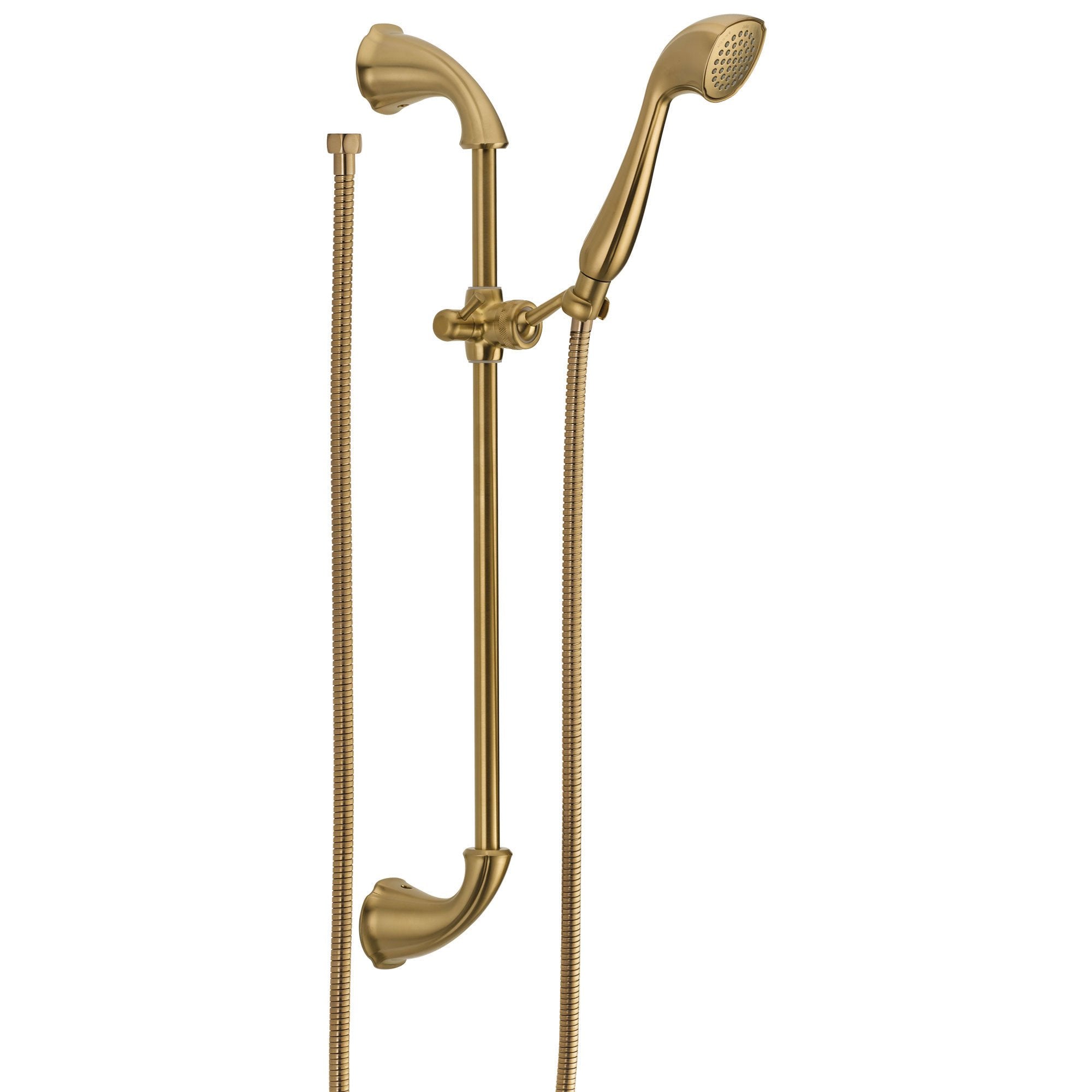Delta Addison Champagne Bronze Handheld Showerhead with Slide Bar - Adjustable Height Shower System for Spa-Like Bathroom Experience, Perfect for Modern Home & Luxury Bathroom Renovation