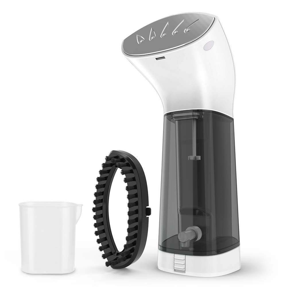 Portable Mini Garment Steamer - Fast Heating Electric Clothes Steamer for Travel & Home Use | Compact Handheld Steam Iron with US Plug | Perfect for Wrinkles Removal on Shirts, Dresses & Suits (Black)