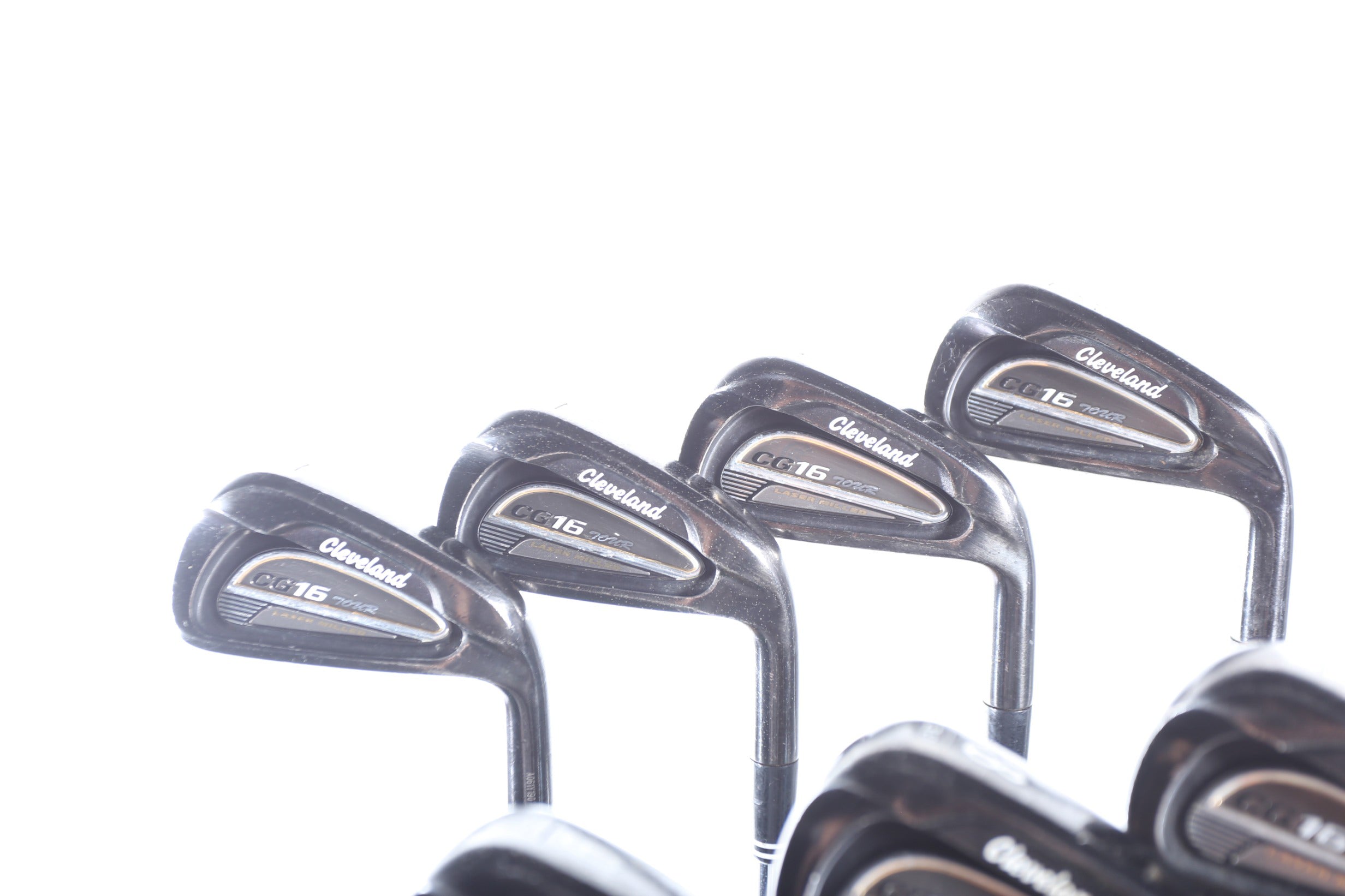 Used Cleveland CG16 Tour Black Pearl Iron Set - Right Handed 3-PW Stiff Flex Golf Clubs for Men | Perfect for Practice & Tournament Play