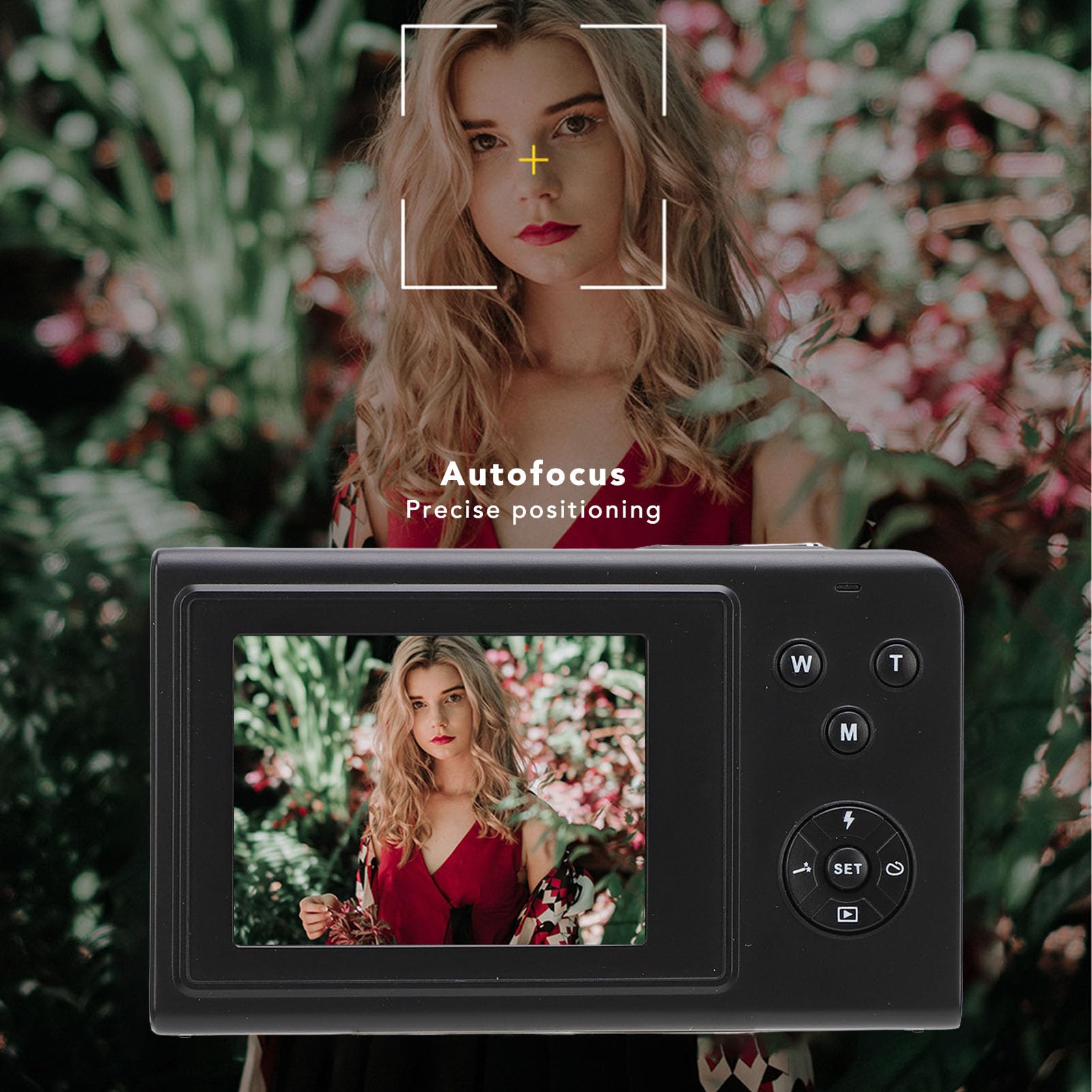 4K 68MP Digital Camera with 16X Zoom & Auto Focus - 2.4 Inch IPS Screen Vlogging Camera with Anti-Shake & Continuous Shooting - Built-in Fill Light for Travel, YouTube Videos & Photography