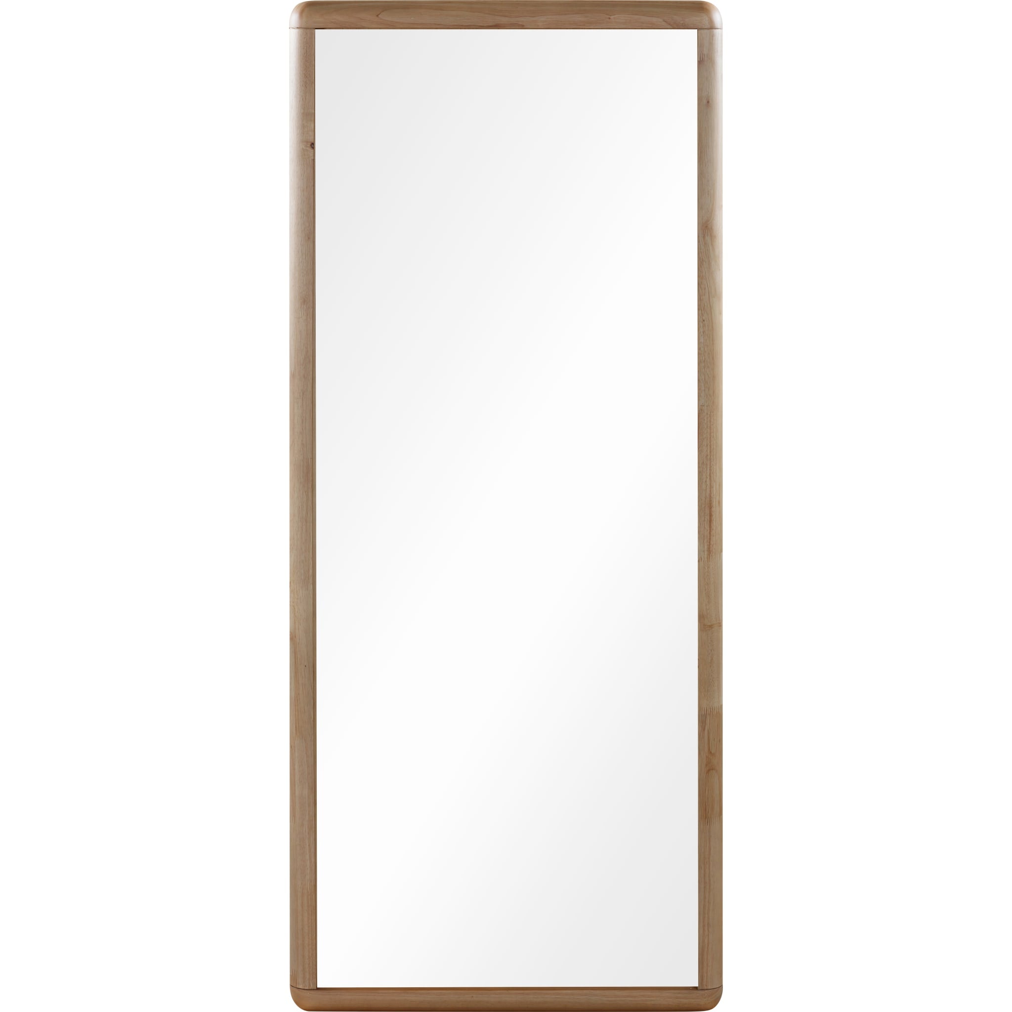 Full-Length Furano Floor Mirror in Warm Ginger - Elegant Freestanding Mirror for Bedroom, Living Room, and Dressing Area