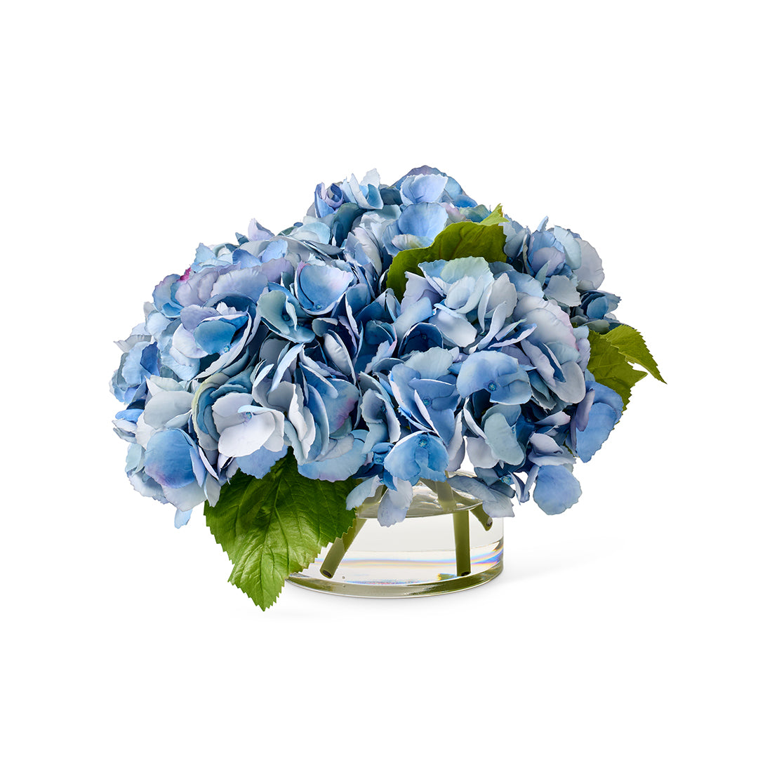 Delta Blue Hydrangeas - Premium Artificial Blue Hydrangea Flowers for Home Decor, Wedding Centerpieces & Garden Arrangements