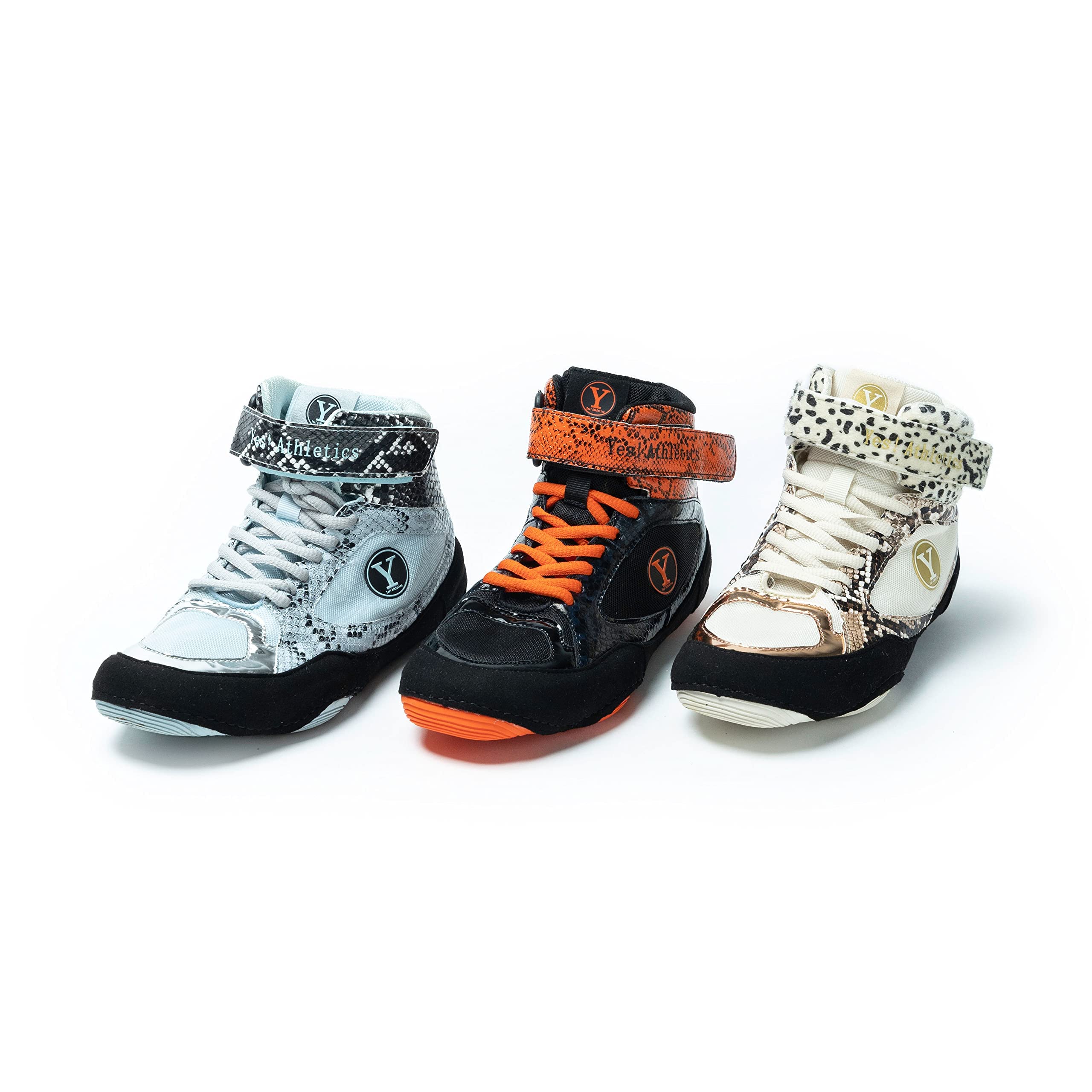 Beast Women's Wrestling Shoes - Lightweight Breathable Boxing & Weightlifting Shoes with Hook & Loop Strap - Microfiber Suede Leopard Print (Multiple Sizes) | Perfect for MMA Training, Gym Workouts & Competition