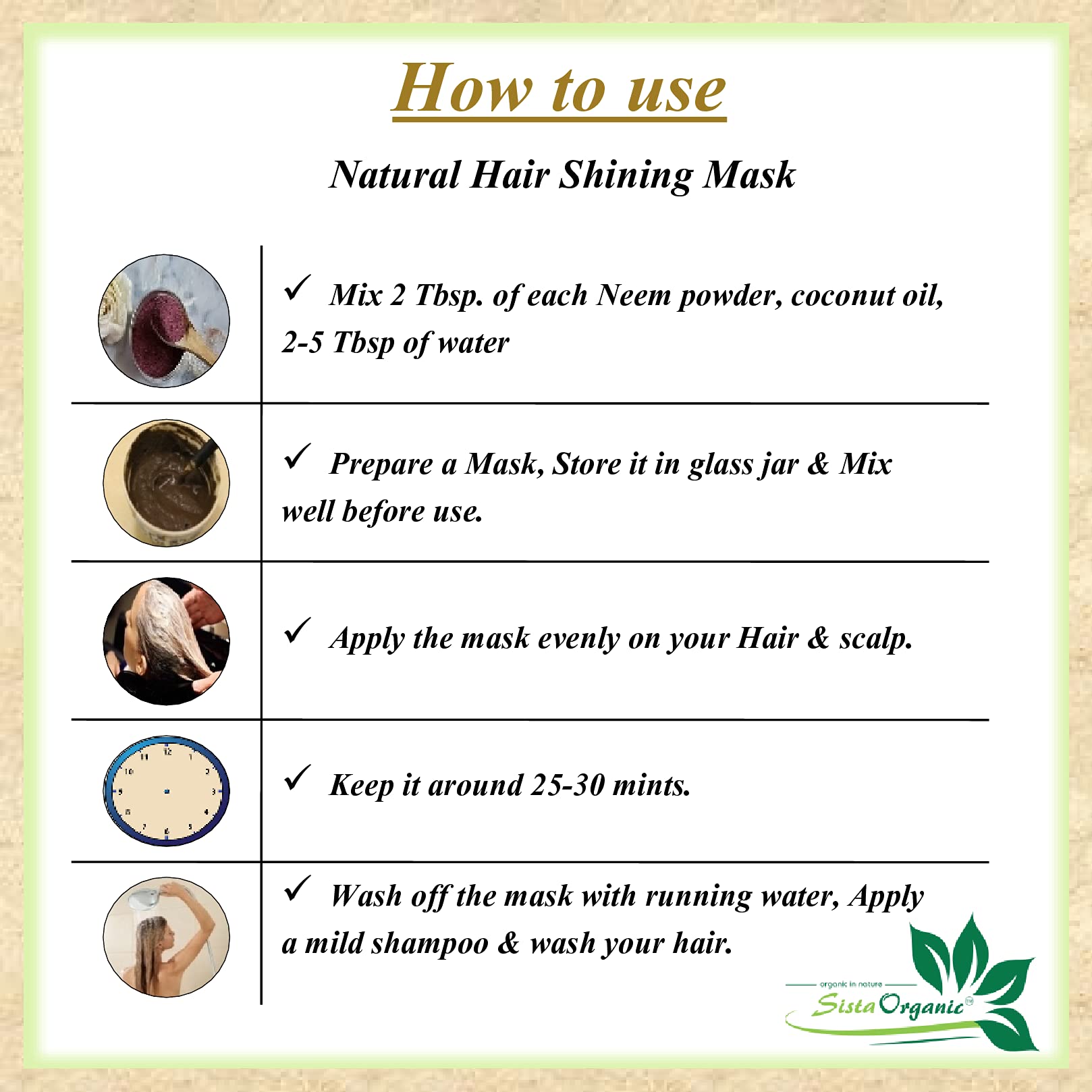 Organic Neem Powder for Clear Skin & Hair Care - Pimple-Free & Natural
