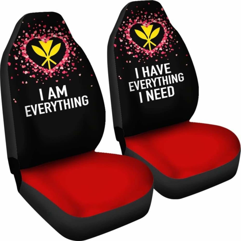 Kanaka Maoli Hawaiian Car Seat Covers for Couples - Valentine's Day Gift - Everything I Need (105905) - Perfect for Road Trips & Romantic Getaways